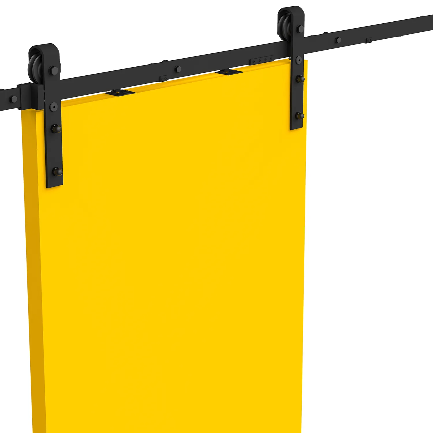BD25020BK_01_01_17e0f57f729ebb786259cd9cfdada4df85d1ba39_BD25020BK_2 Cowdroy Wall Mounted Sliding Barn Door Kit Black