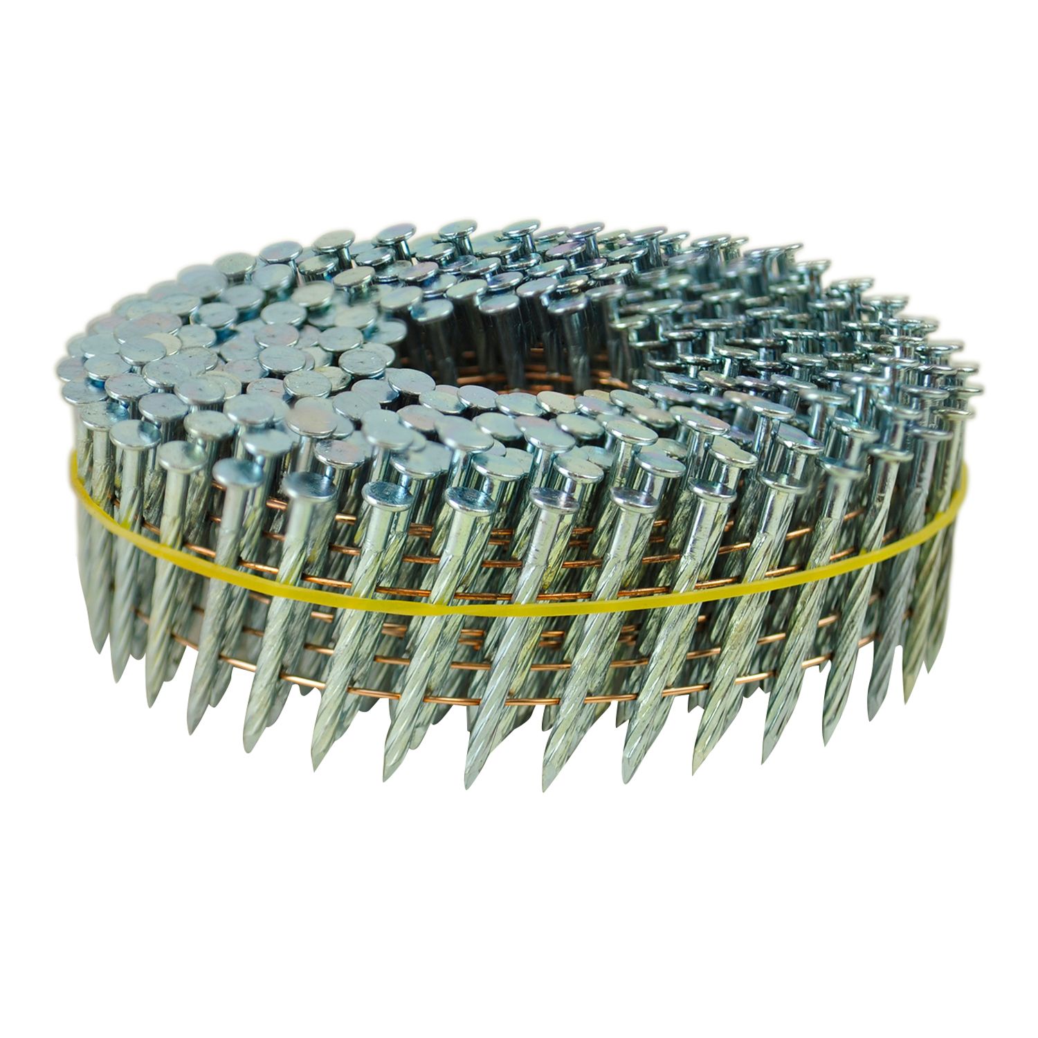 Senco® Screw Shank Coil Nails 15° Plastic Collated Bright Steel Bowens