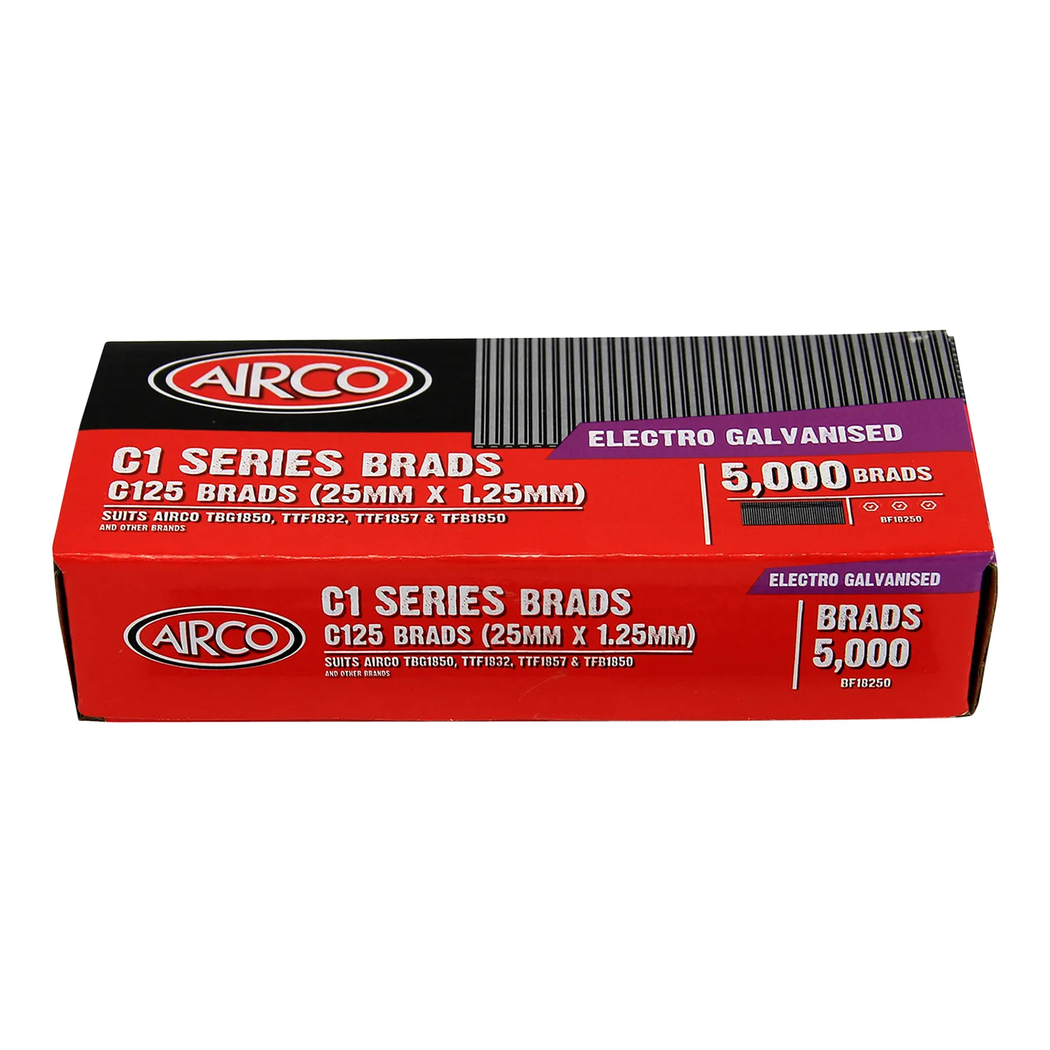 BF18250_01_01_cd462fb3bdae906011d5d99f432c2b2889e45e8c_BF18250_0 Airco® C1 Series Brad Nails Electro Galvanised