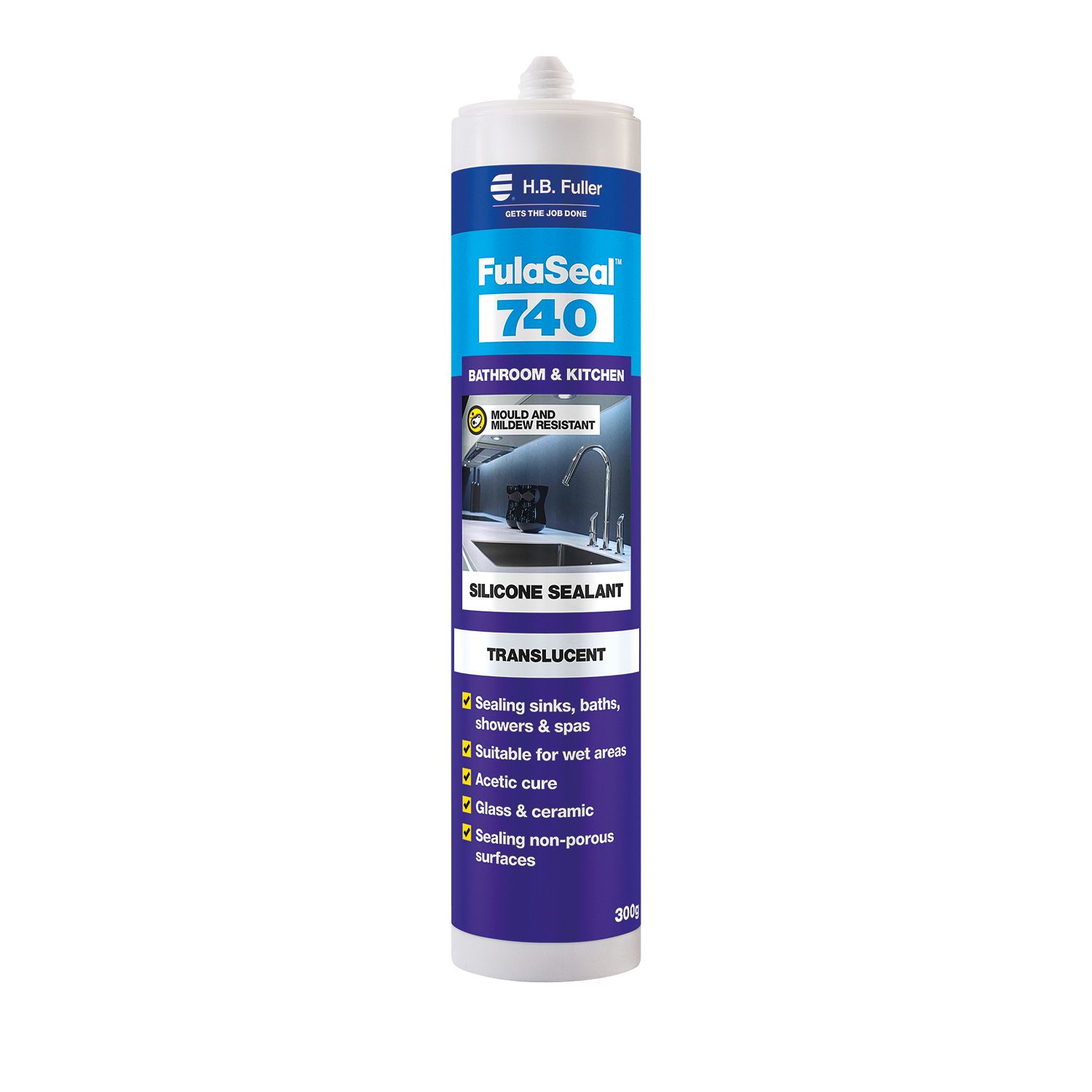 H.B. Fuller® FulaSeal™ 740 Bathroom & Kitchen Silicone Sealant ...