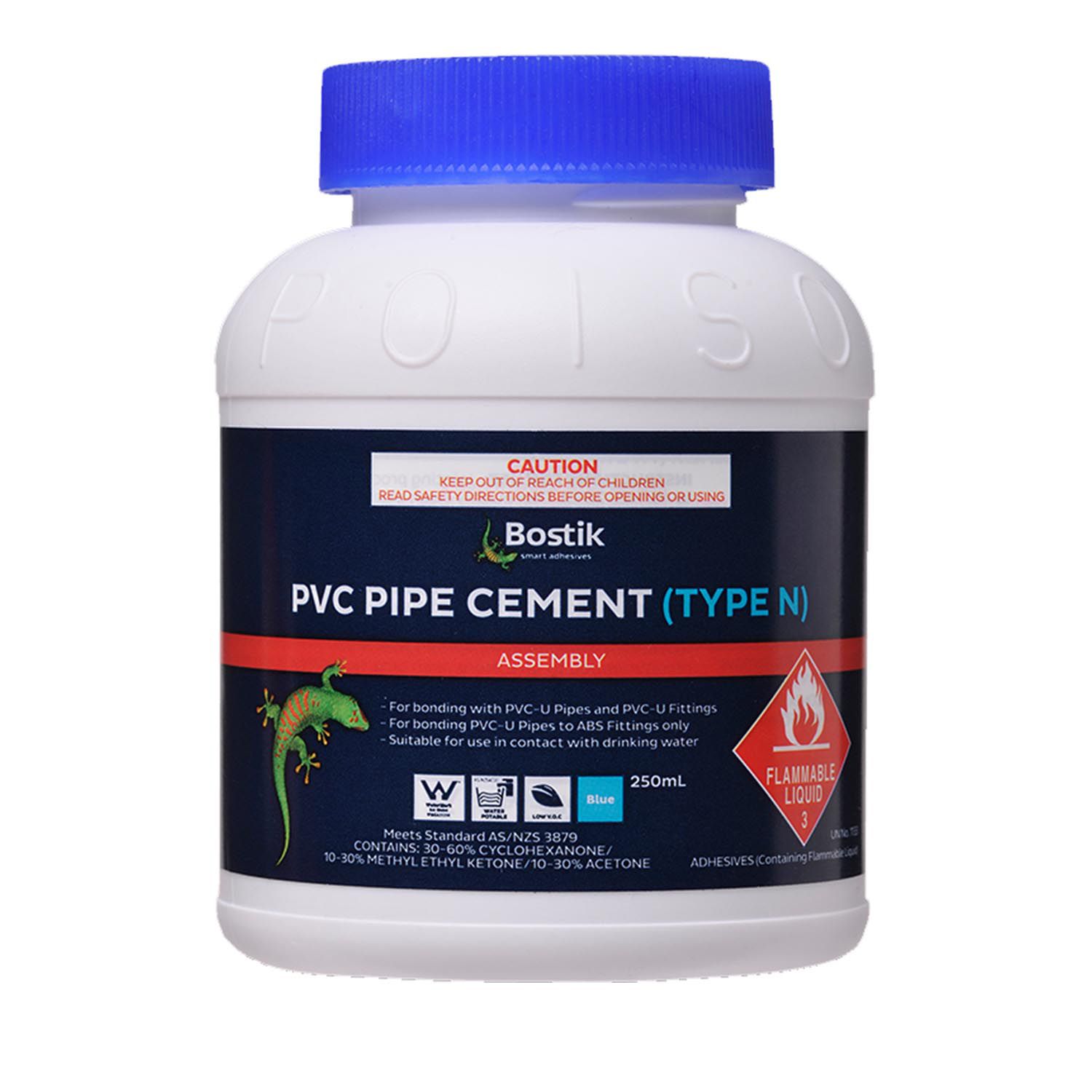 Bostik PVC Pipe Cement Type N Blue Bowens