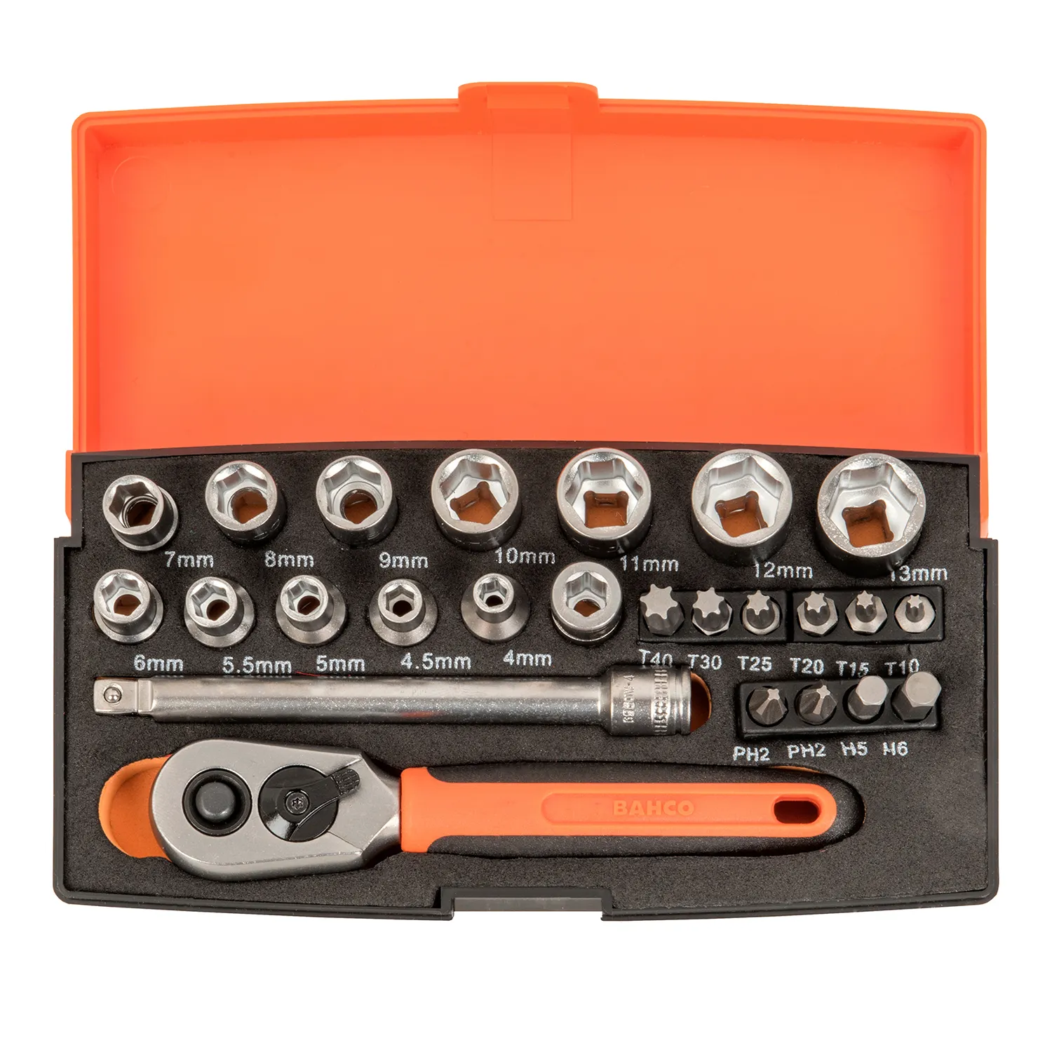 Bahco® 1/4" Square Drive Socket Set