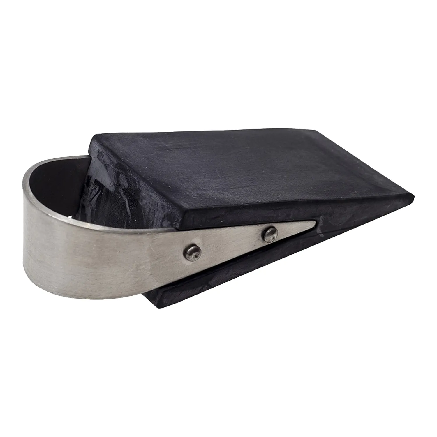 Trio Rubber Wedge Door Stop Black