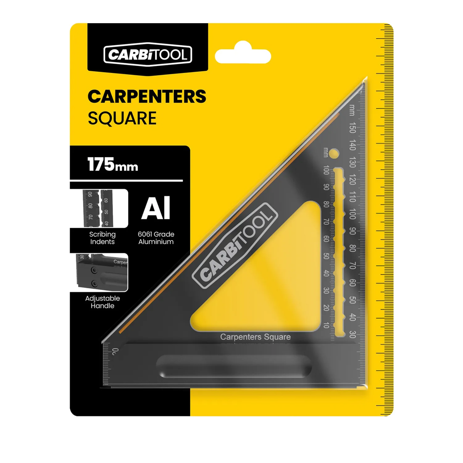Carbitool Woodworking Precision Triangle Square