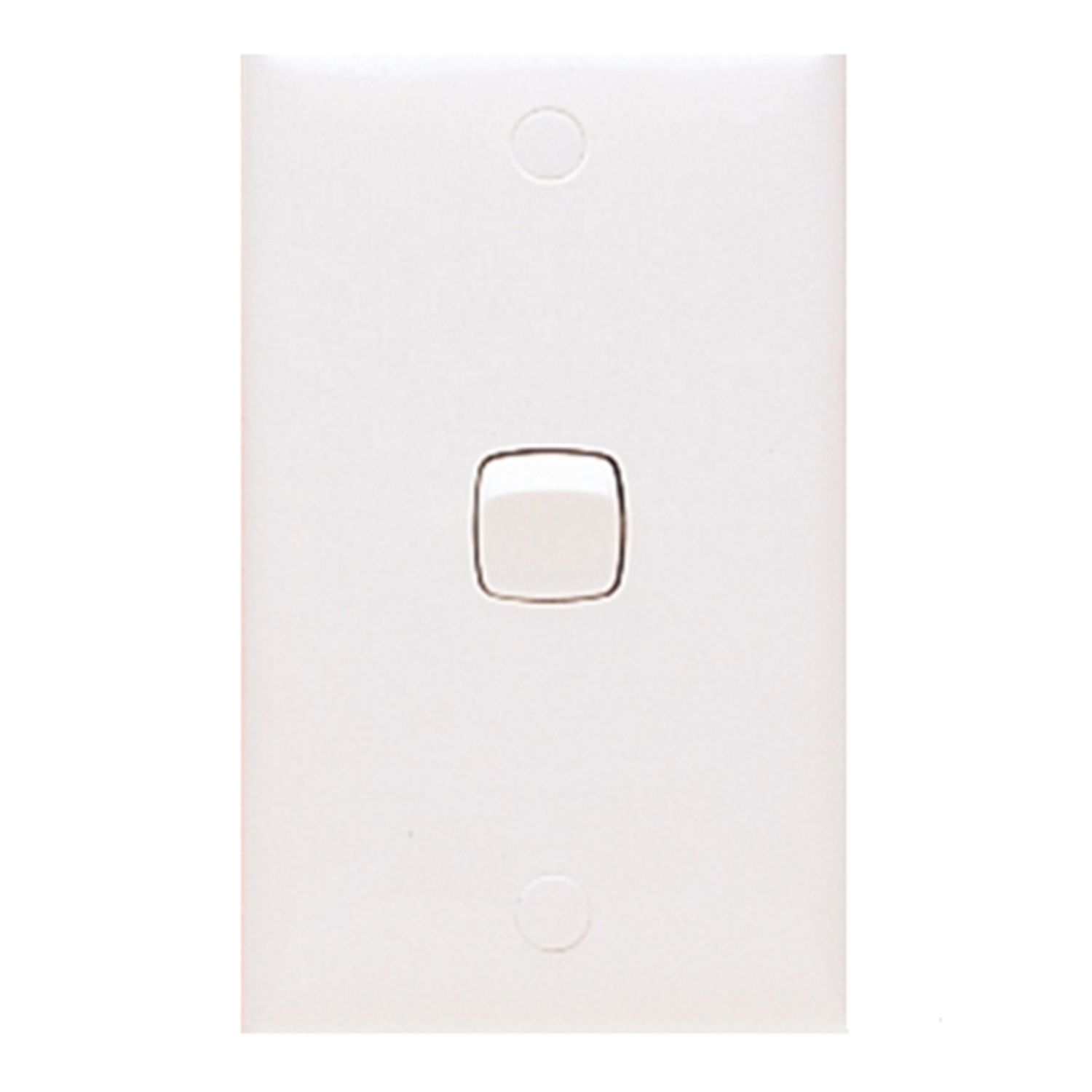 HPM 10A 1 Gang Switch White | Bowens