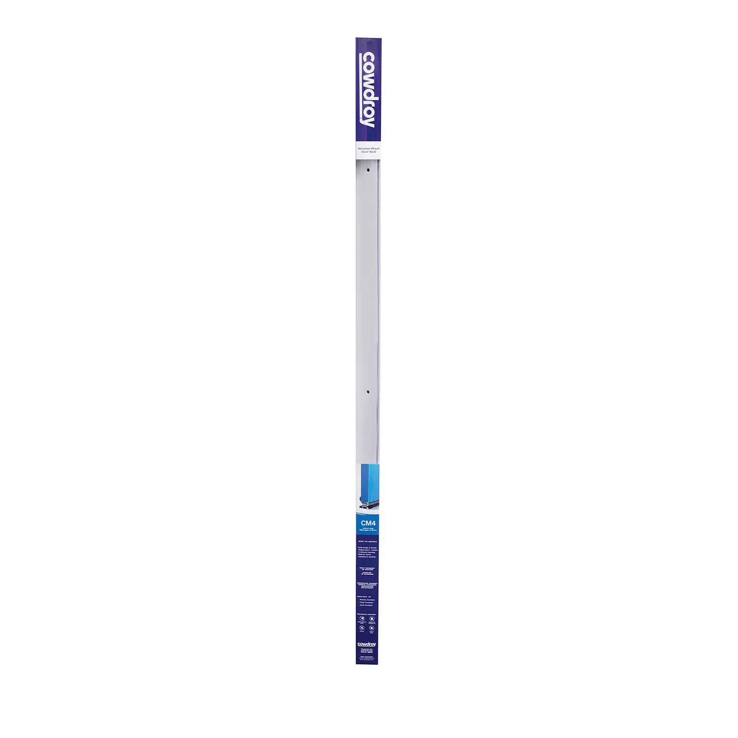 Cowdroy CM4 Weatherproof Door Seal Clear Anodised