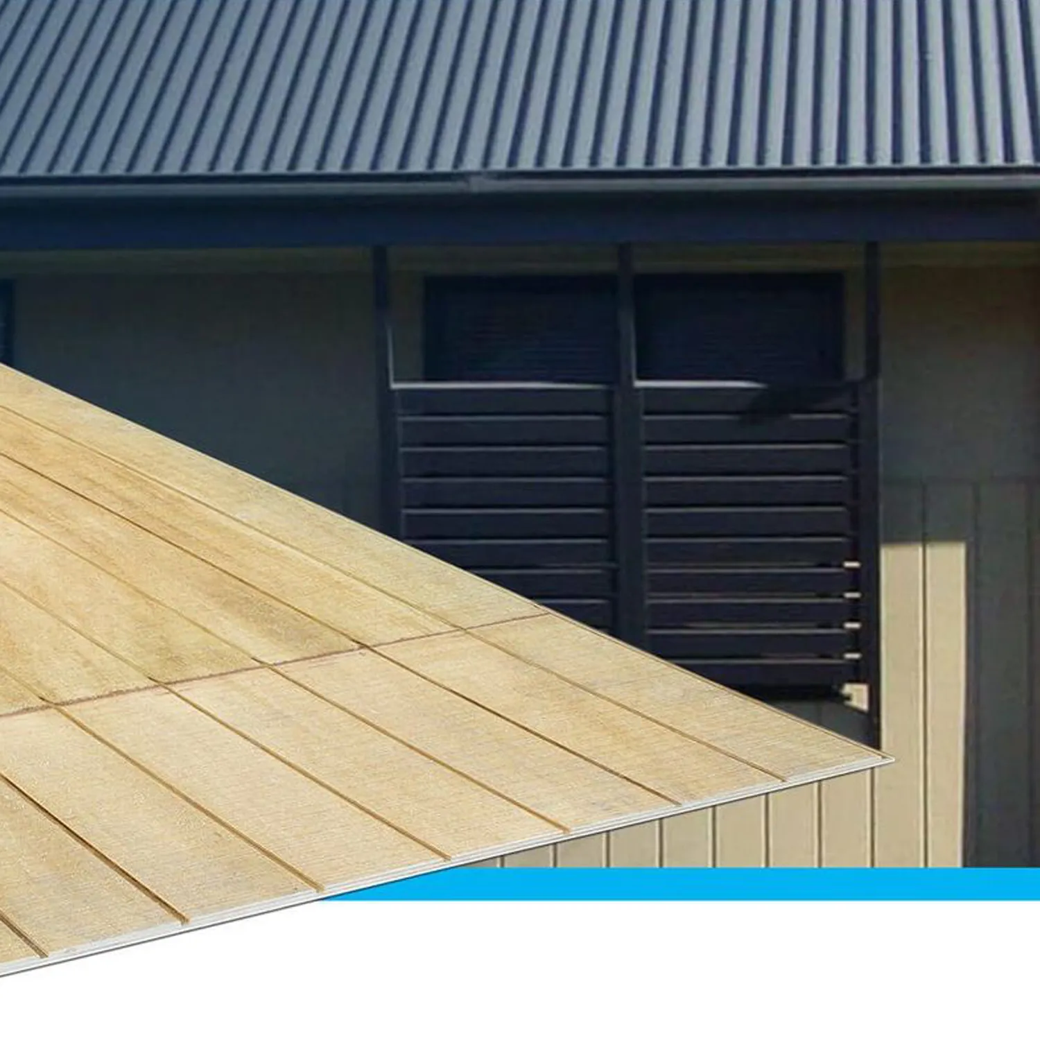 CorecladTM Grooved Plywood Cladding H3 ACQ