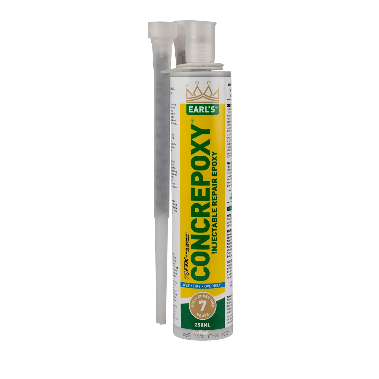 Two Part Injectable Epoxy Earl's® PC Concrepoxy Injectable Epoxy Twin Nozzle | Bowens