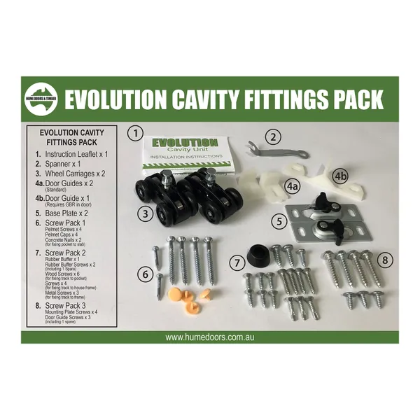 Hume Evolution Cavity Unit Fittings | Bowens