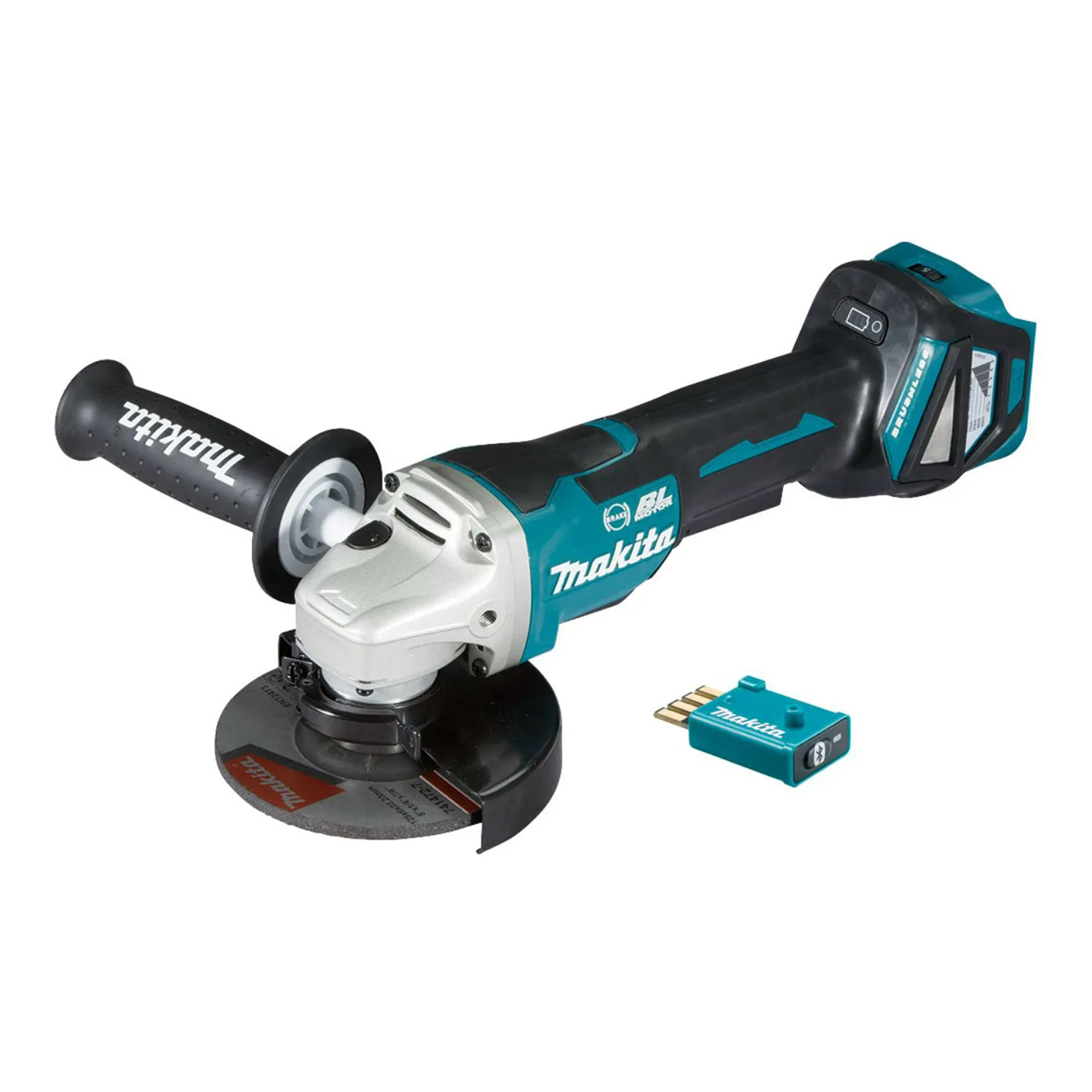 Makita® DGA518ZU 18V Cordless Brushless AWS Angle Grinder with Paddle Switch (Tool Only)