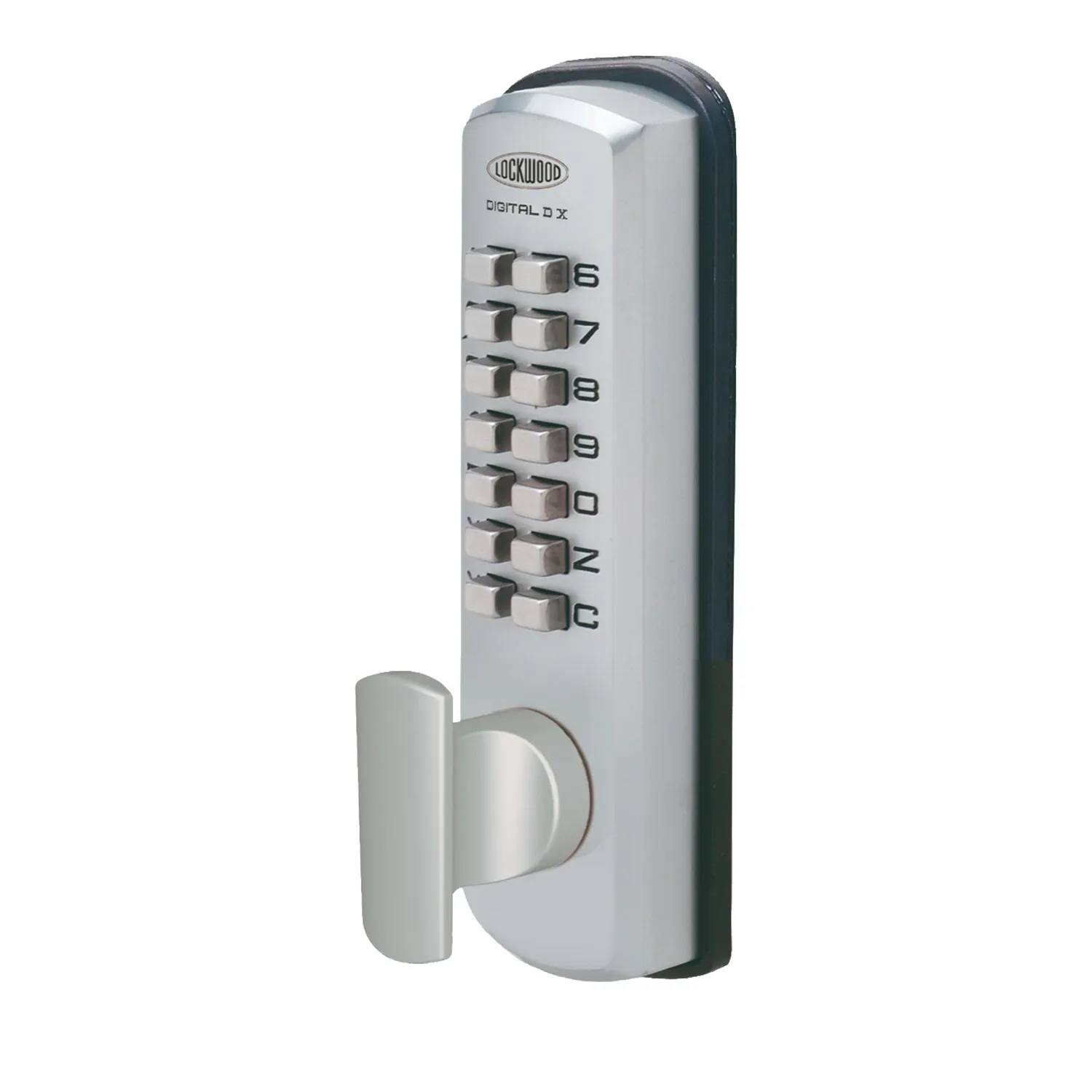 Lockwood 002 Digital DX Deadlatch Satin Chrome