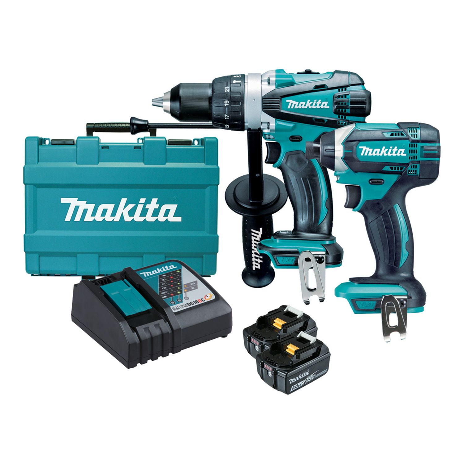 DLX2145T 18V Mobile Hammer Driver Drill Impact Driver Kit Bowens