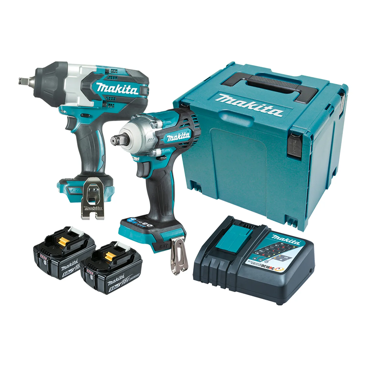 DLX2371TJ_01_01_da27ad0999e4b291ed61c3746bd8a9d3120b4bc0_DLX2371TJ Makita® DLX2371TJ 18V Brushless Impact Wrench Kit 2 Piece
