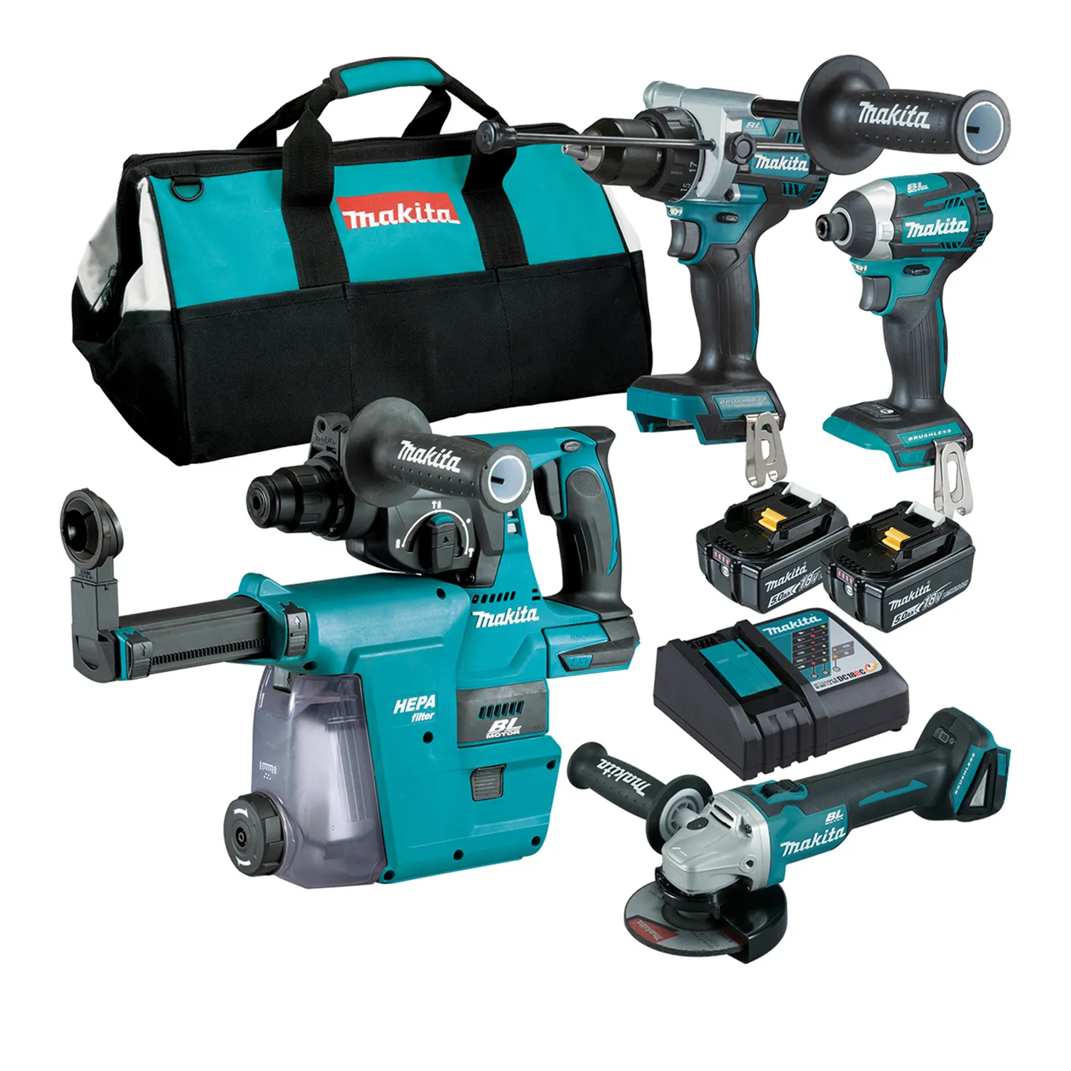 Makita® DLX4148TX1 18V Brushless Tool Kit 4 Piece