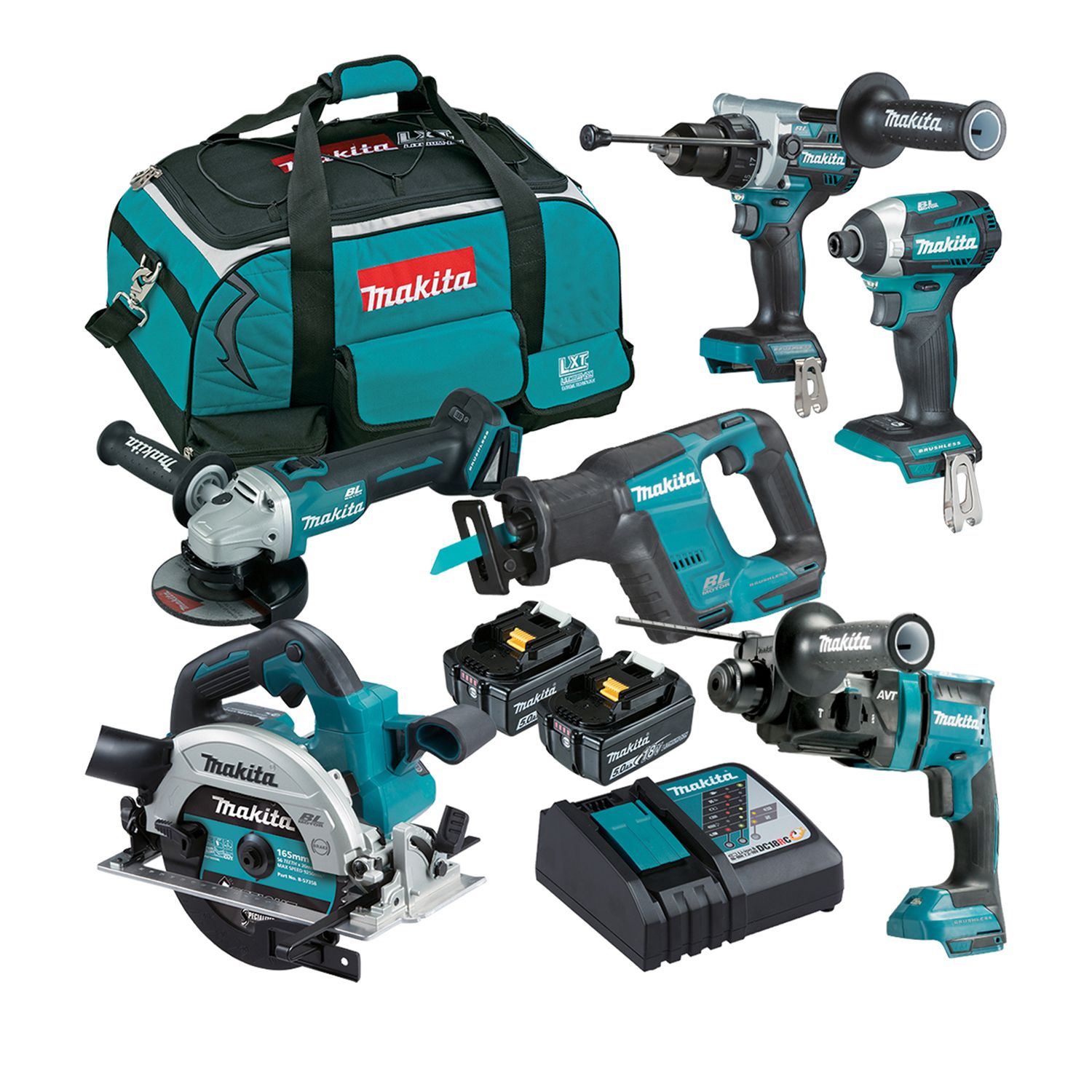 Makita® DLX6125TX1 18V Brushless Tool Kit 6 Piece | Bowens