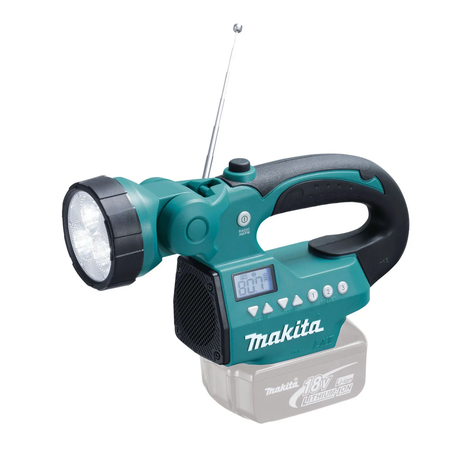 DMR050_01_01_bfae55f2607aa47d4460414cc730986afe1b0815_DMR050 Makita® 18V Flashlight Radio (Tool Only)