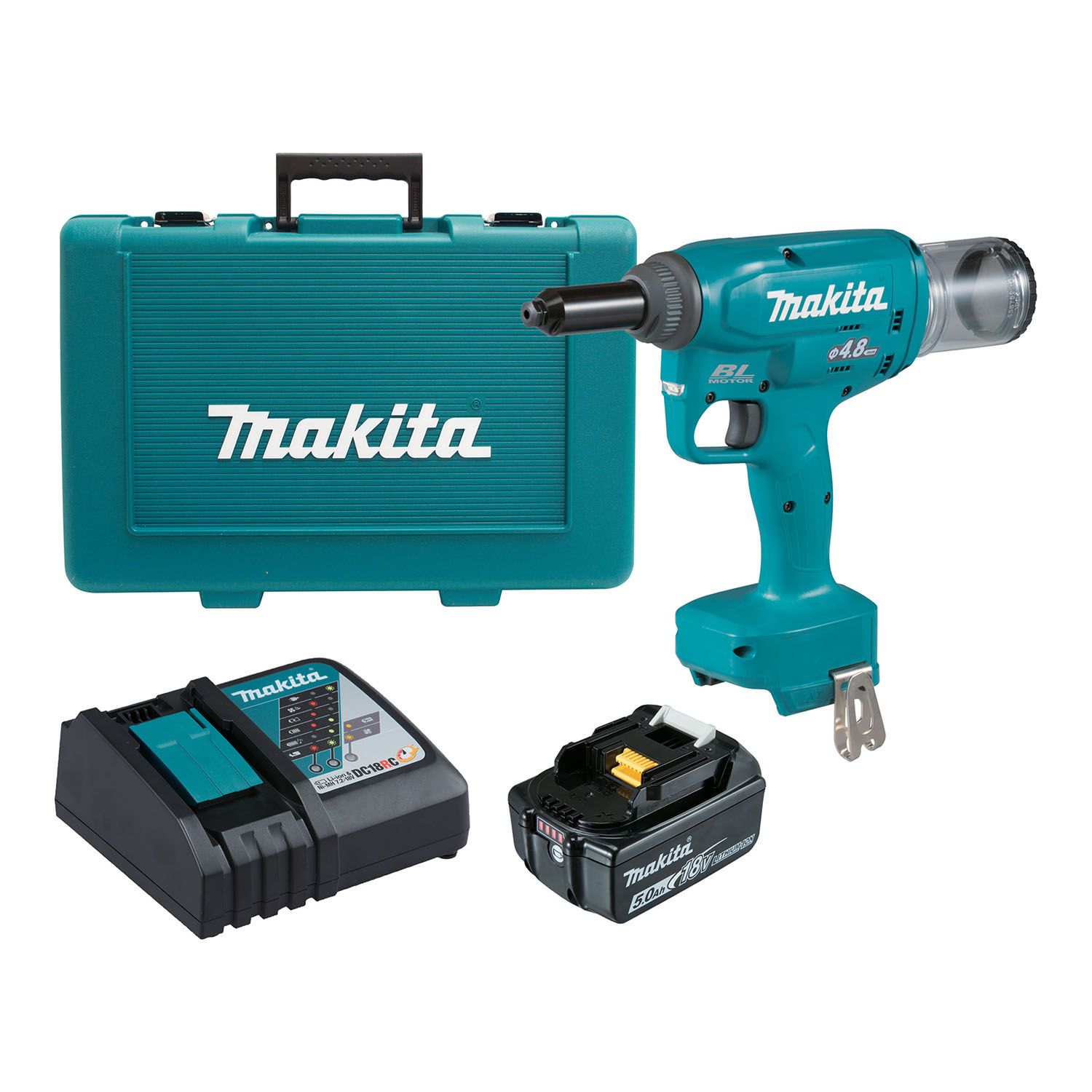 Makita® 18V Brushless Rivet Gun Kit Bowens