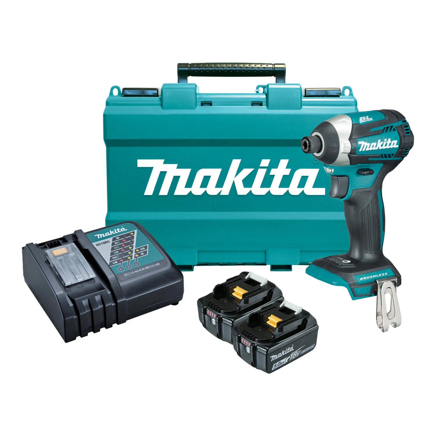 Makita® DTD154RTE 18V Mobile Brushless 4-Mode Impact Driver Kit