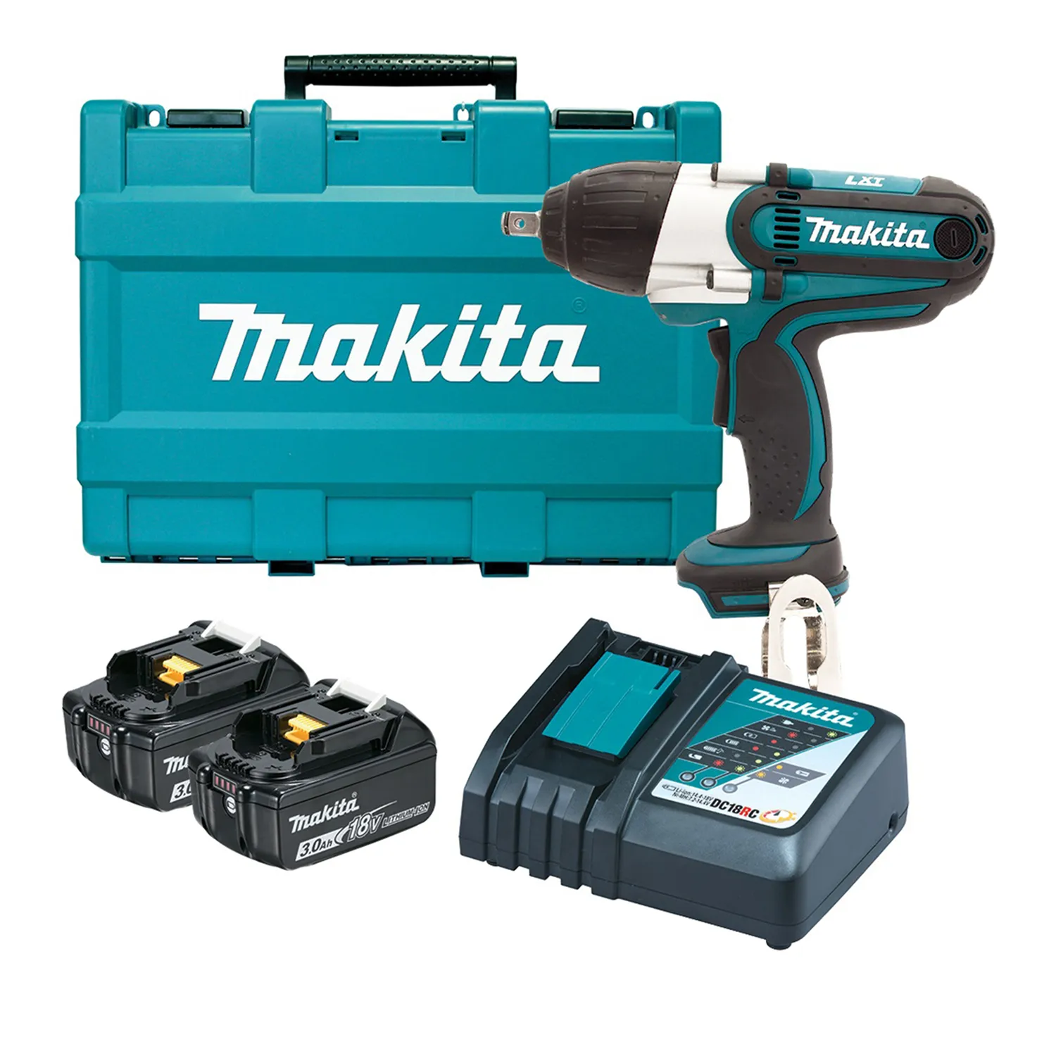 Makita® DTW450RFE 18V 1/2" Impact Wrench Kit