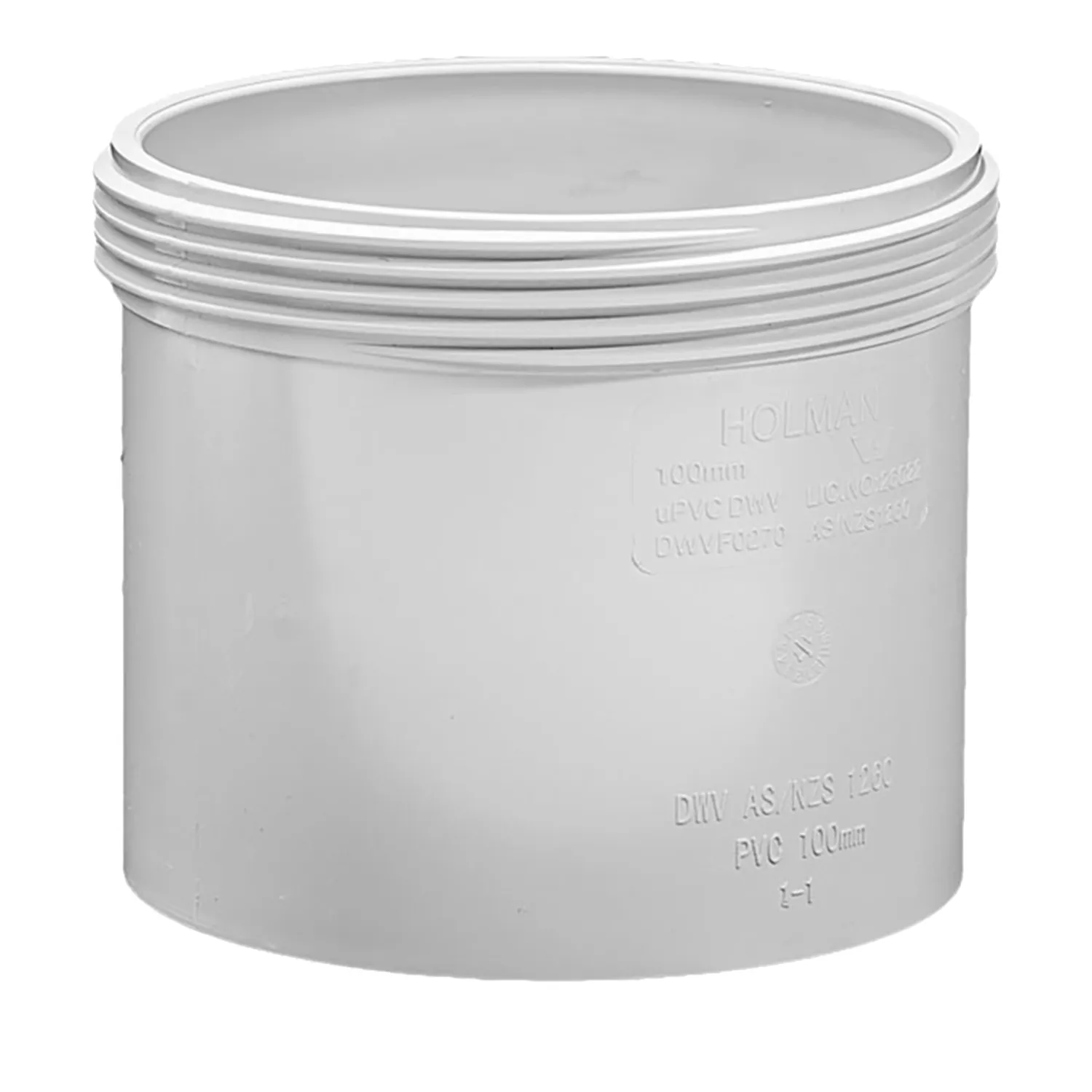 Holman DWV PVC Threaded Access Coupling