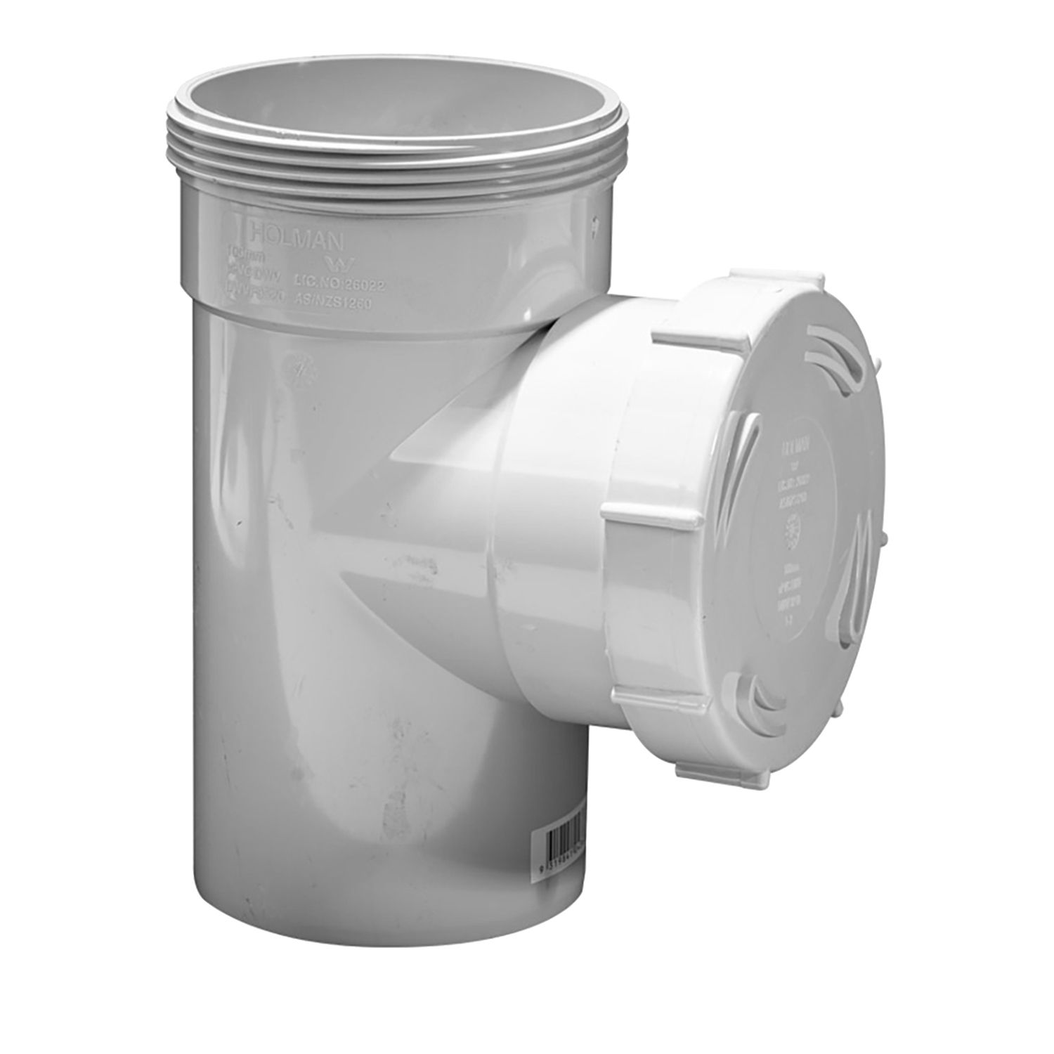 Holman DWV PVC Test Opening PVC Pipe Bowens