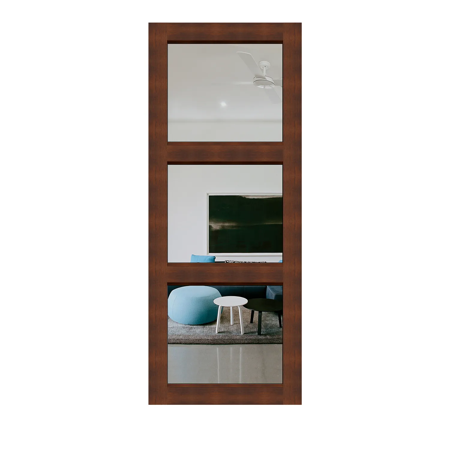 Hume External Door Elite Aluminium XE3 Merbau Clear