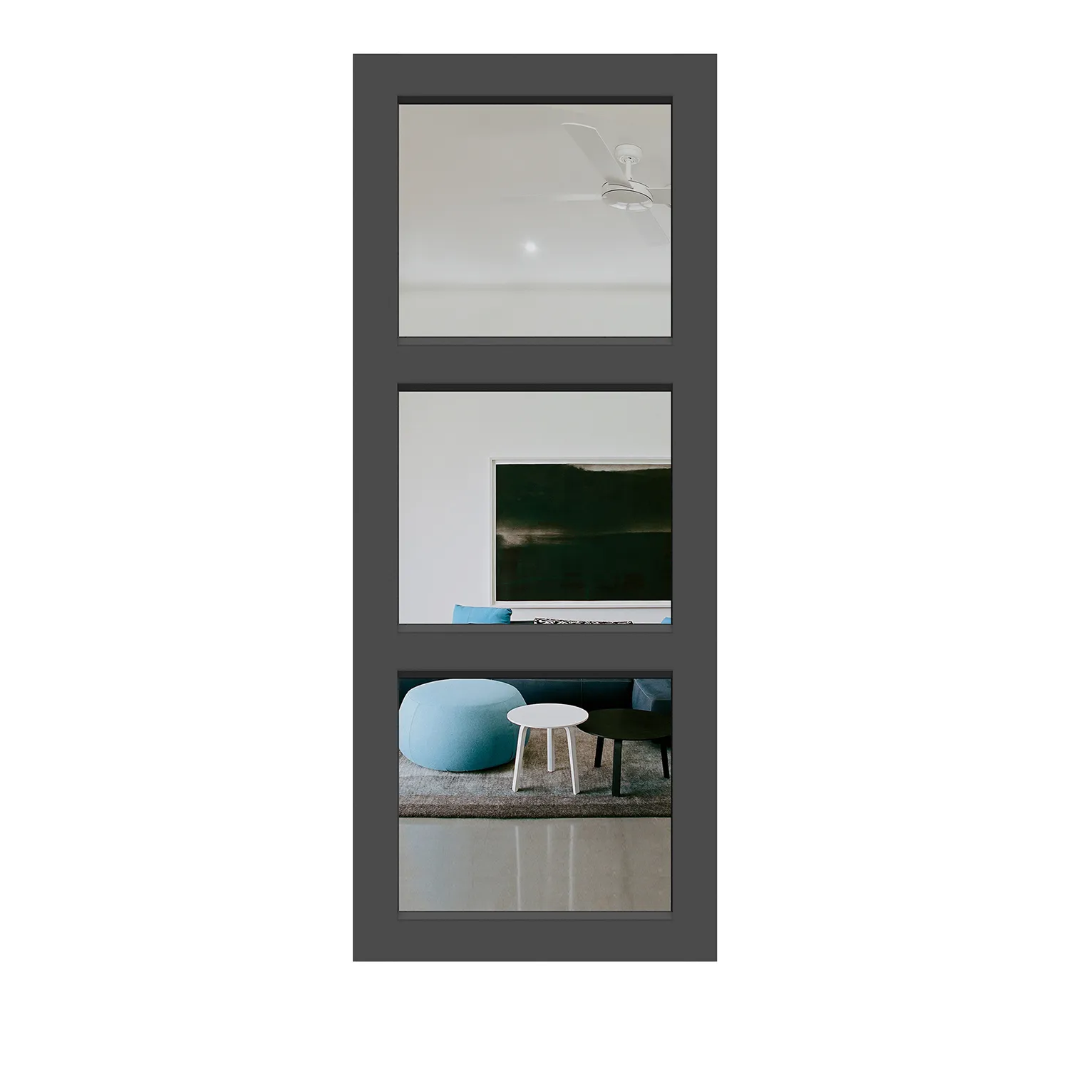 Hume External Door Elite Aluminium XE3 Monument Clear