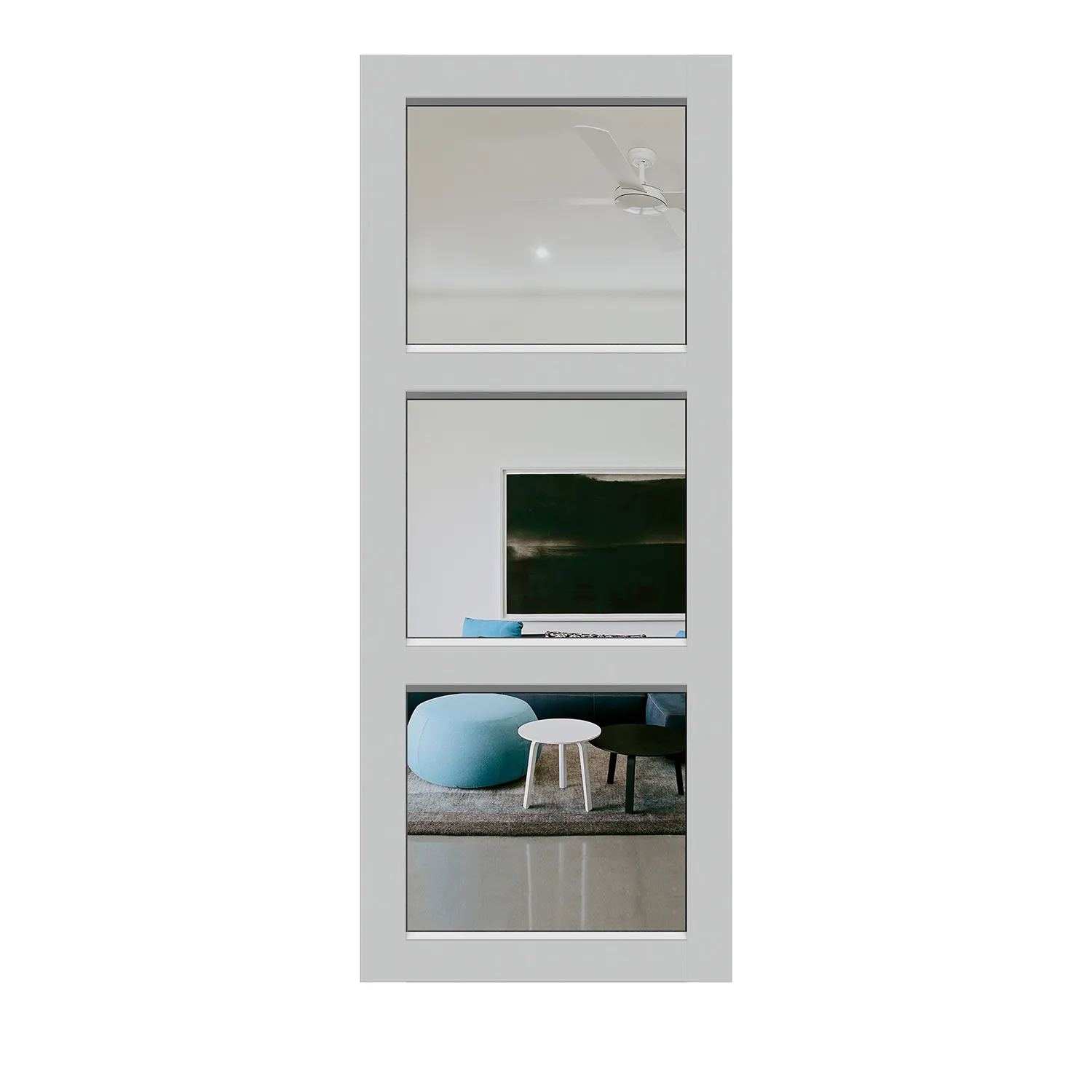Hume External Door Elite Aluminium XE3 Pearl Clear