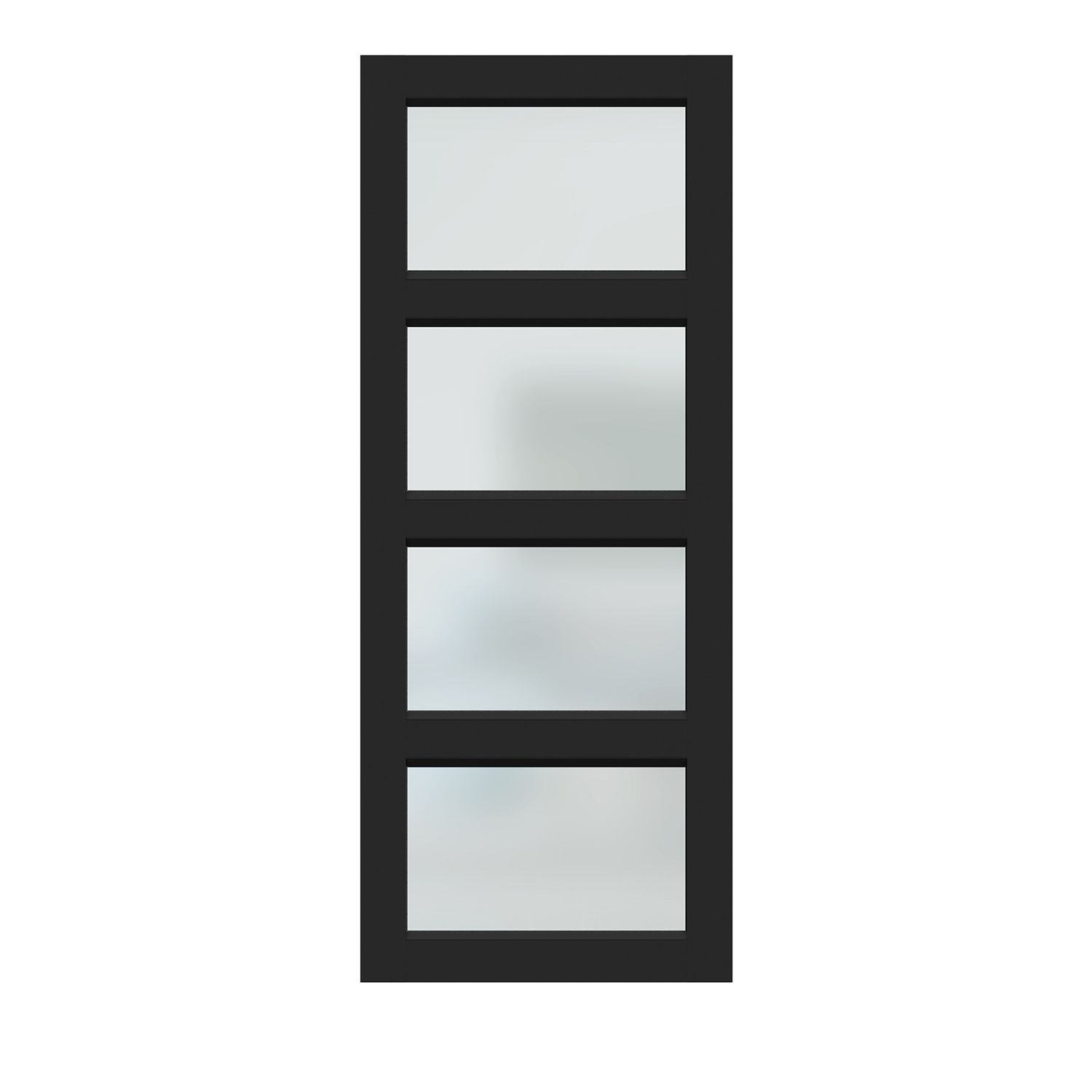 Hume Entry Door Elite Aluminium XE4 Black Trans | Bowens