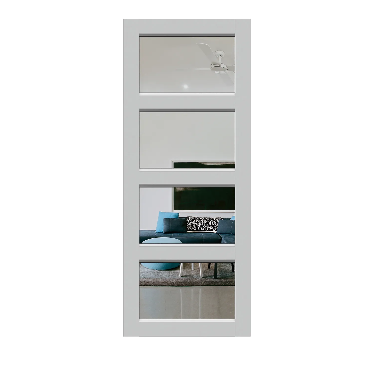 Hume Entry Door Elite Aluminium XE4 Pearl Clear