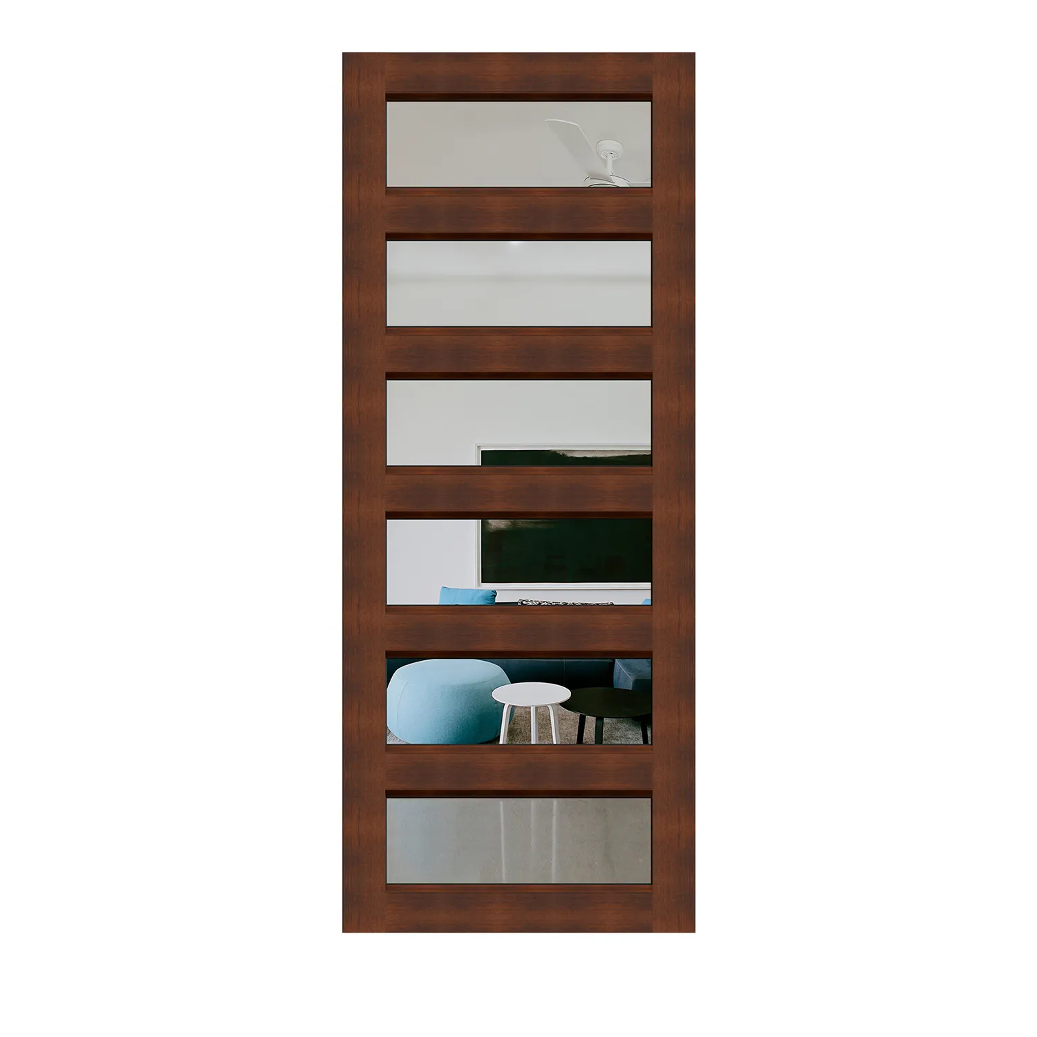Hume Entry Door Elite Aluminium XE6 Merbau Clear