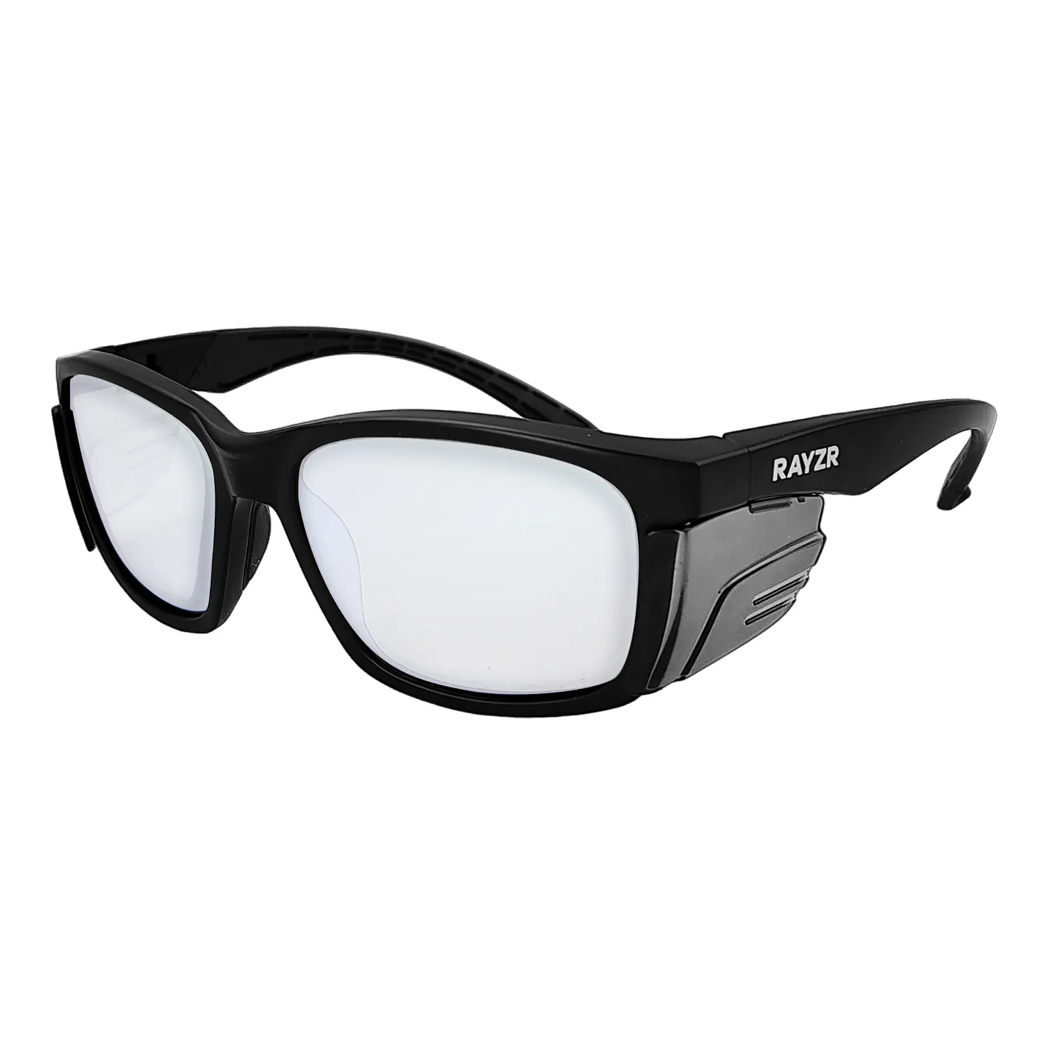 Maxisafe® Rayzr Safety Glasses Matte Black Frame Clear Lens
