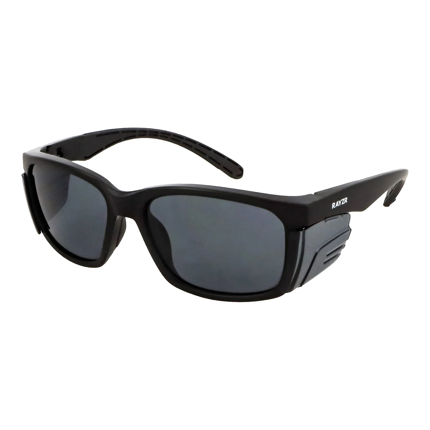 Maxisafe® Rayzr Safety Glasses Matte Black Frame Smoke Lens