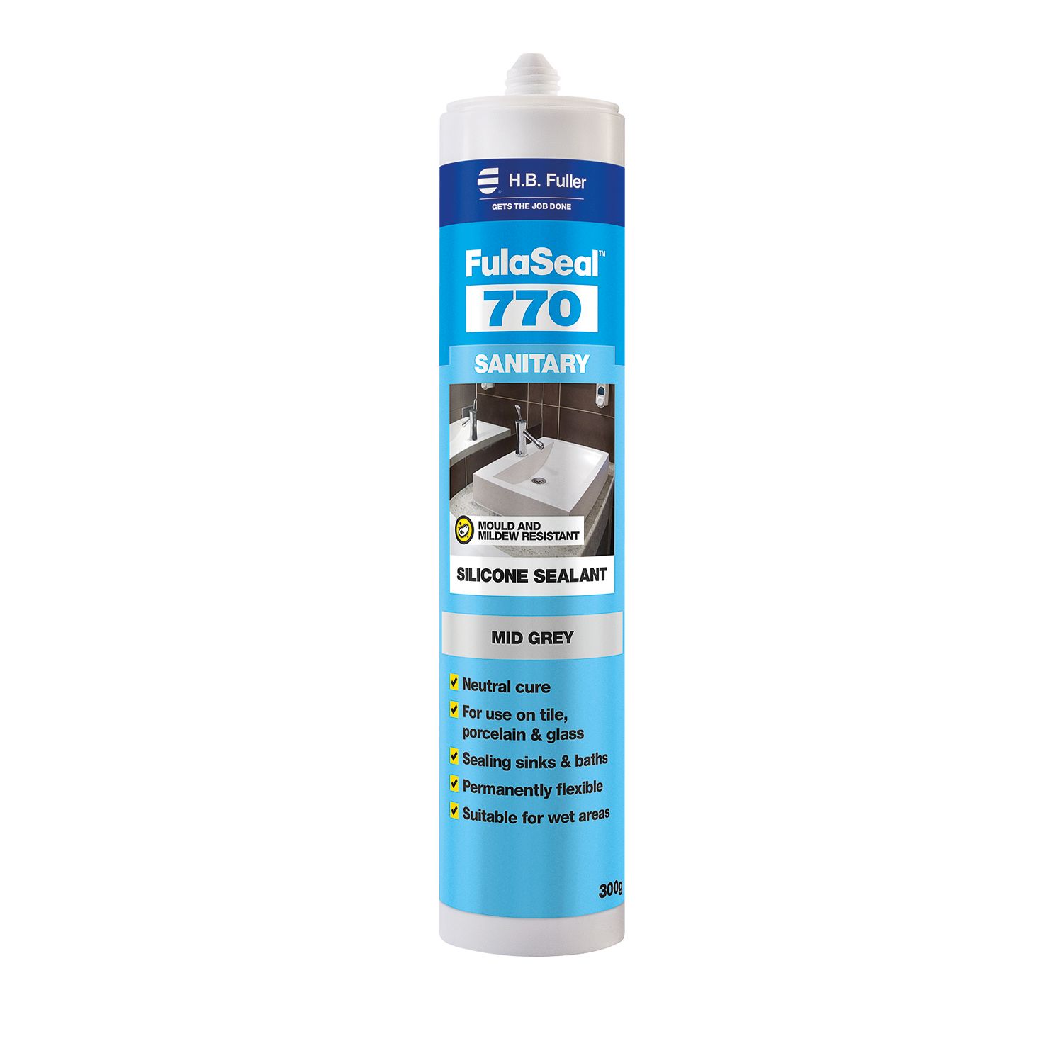 H.B. Fuller® FulaSeal™ 780 Plumbers Silicone Sealant Aluminium Bowens
