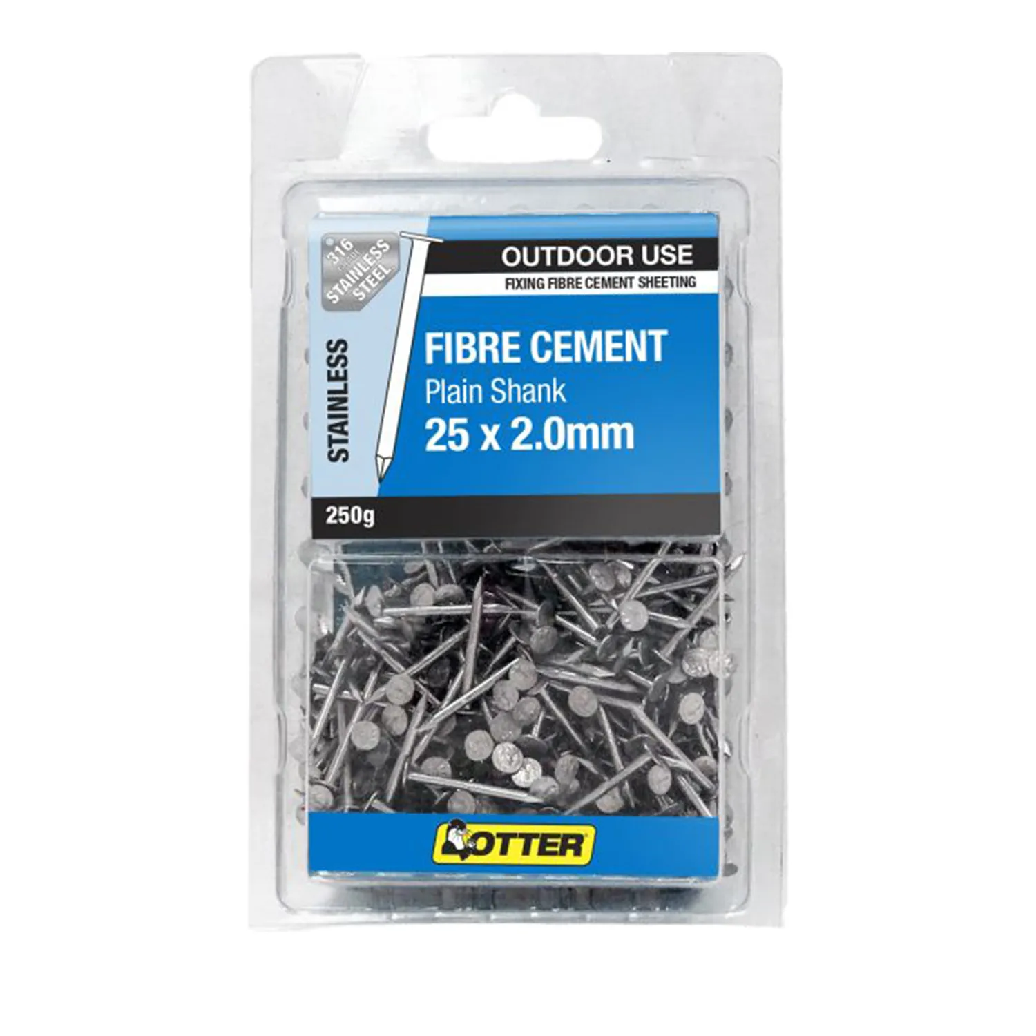 Otter® Fibre Cement Nails Stainless Steel