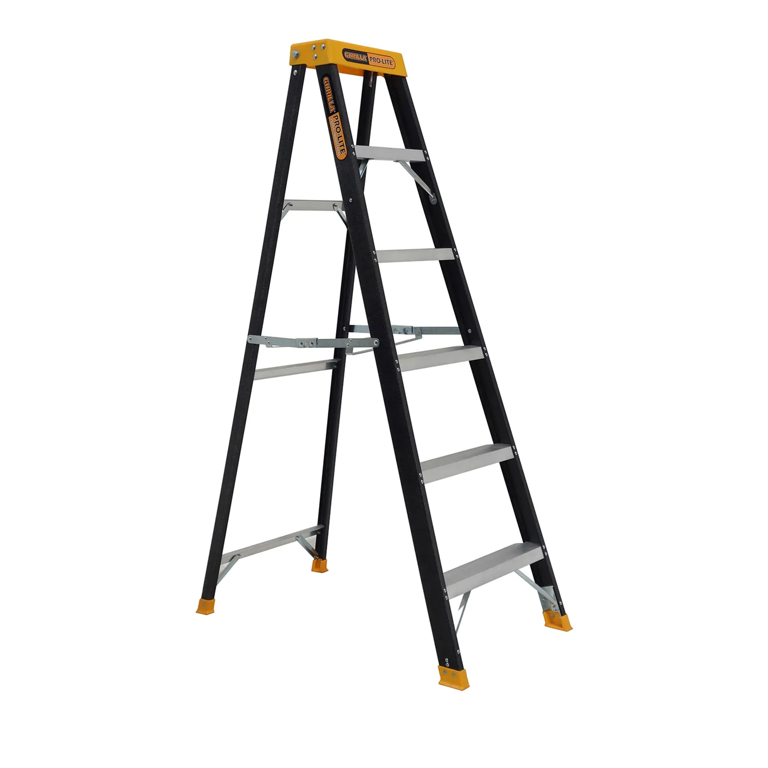 Gorilla® Pro-Lite Industrial Fibreglass Single Sided Step Ladder