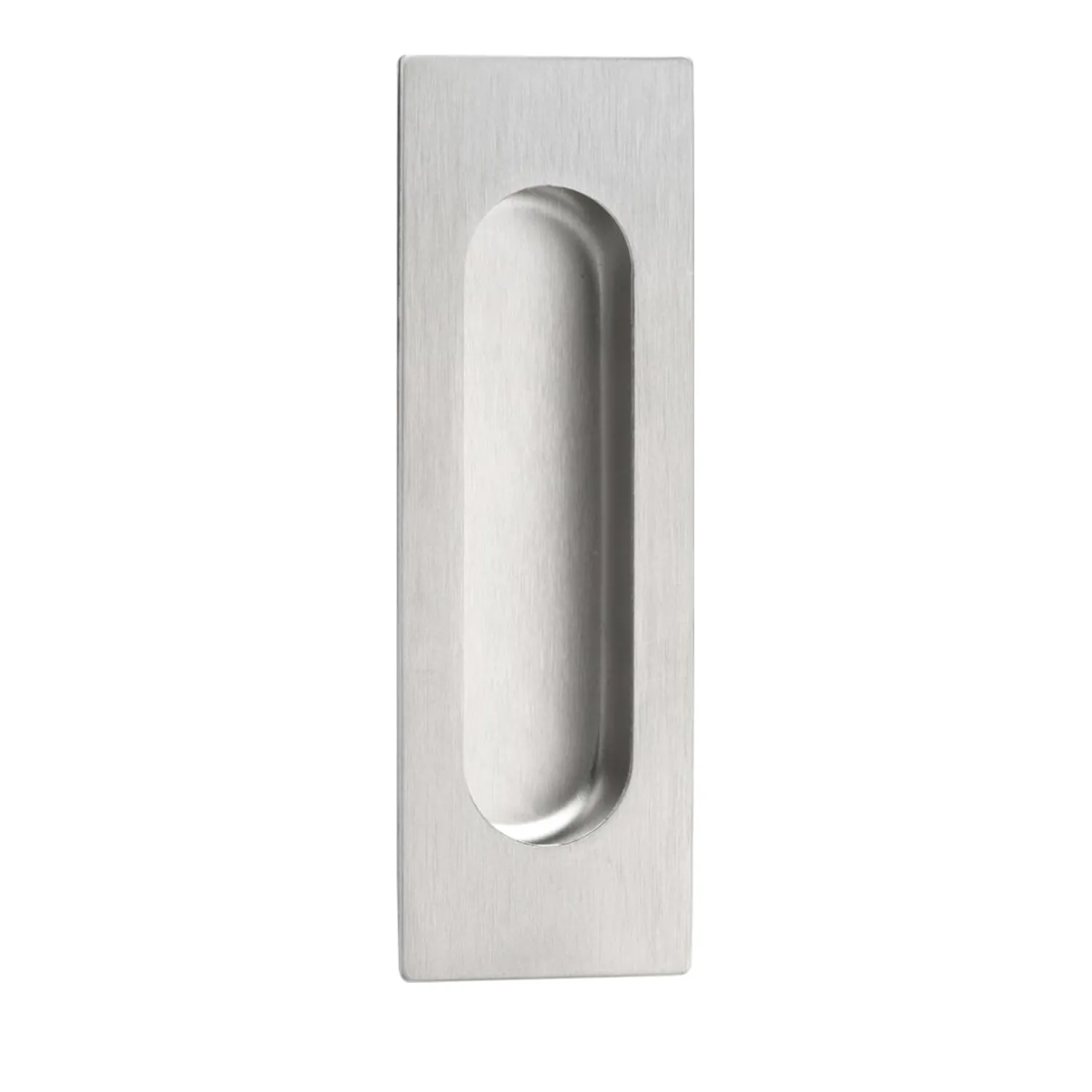 Lemaar Rectangle Oval Flush Pull Satin Stainless Steel