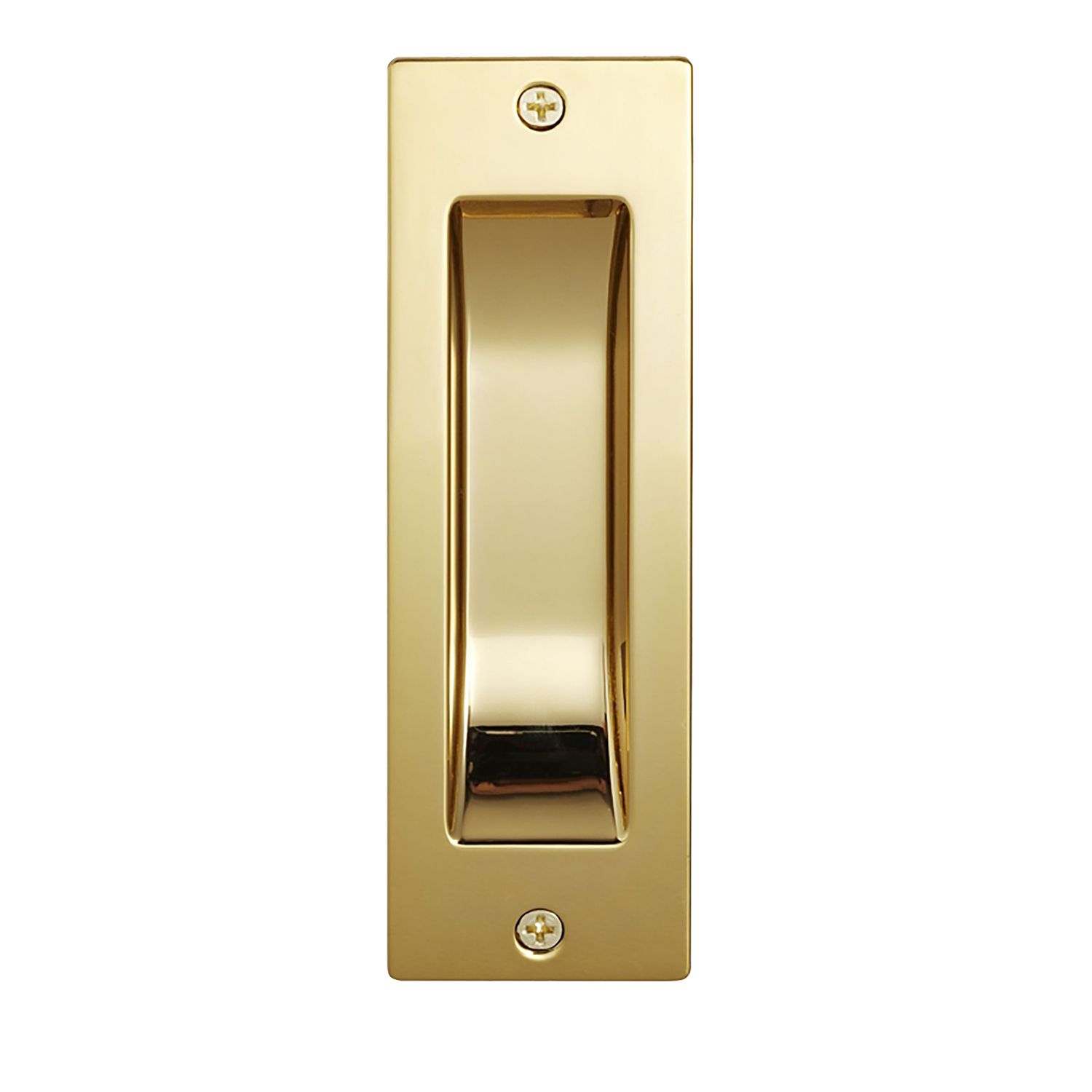 Gainsborough Flush Pull Rectangular Bright Goldtone Bowens