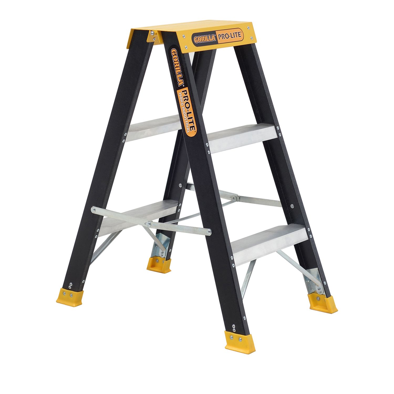 Gorilla® Industrial Fibreglass Double Sided Ladder | Bowens