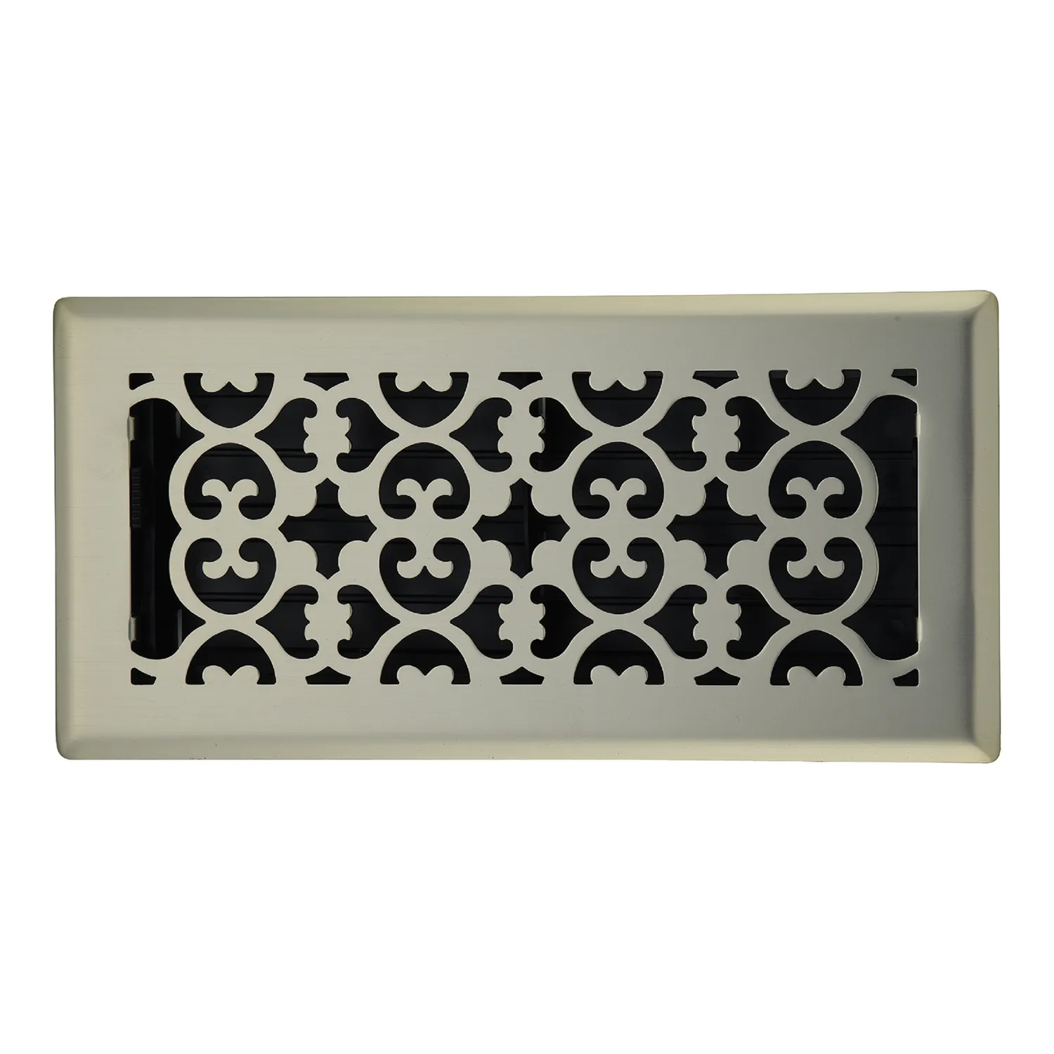 Alpine Ventilation Artistic Floor Vent Satin Nickel
