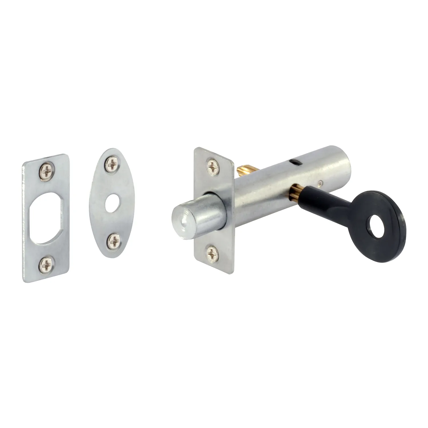 Gainsborough Security Door Bolt Satin Chrome