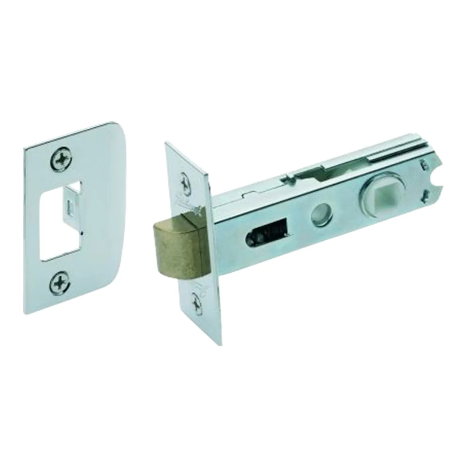 Gainsborough Dual Sprung Tubular Latch D Strike Bright Chrome