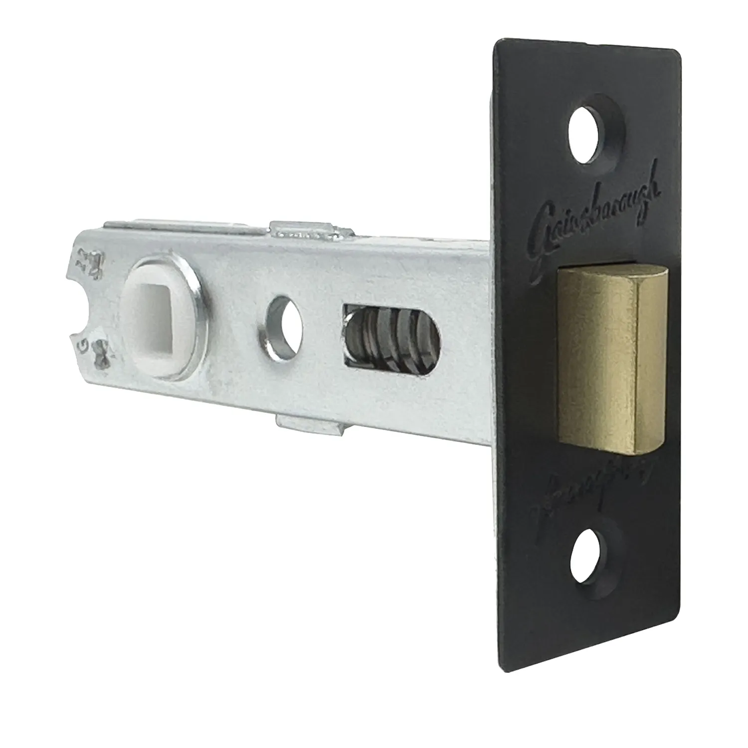 Gainsborough Dual Spring Latch D Strike Matt Black