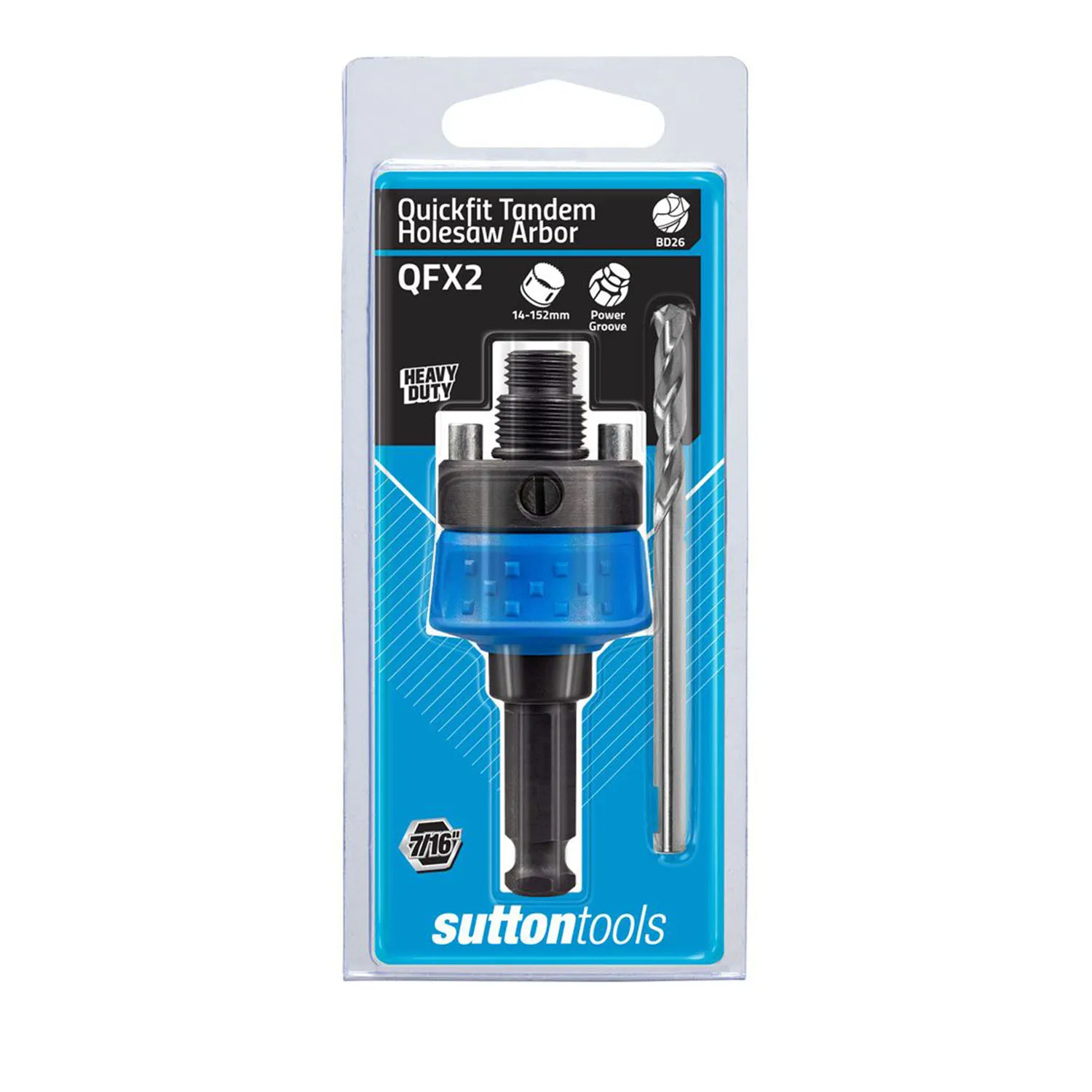 H103QFX2_01_01_5e20c1d90a5d777b8d0b920263100d57ae1c9d69_H103QFX2_1 P&N Quickfit Tandem Arbor suits 14-152mm Holesaw