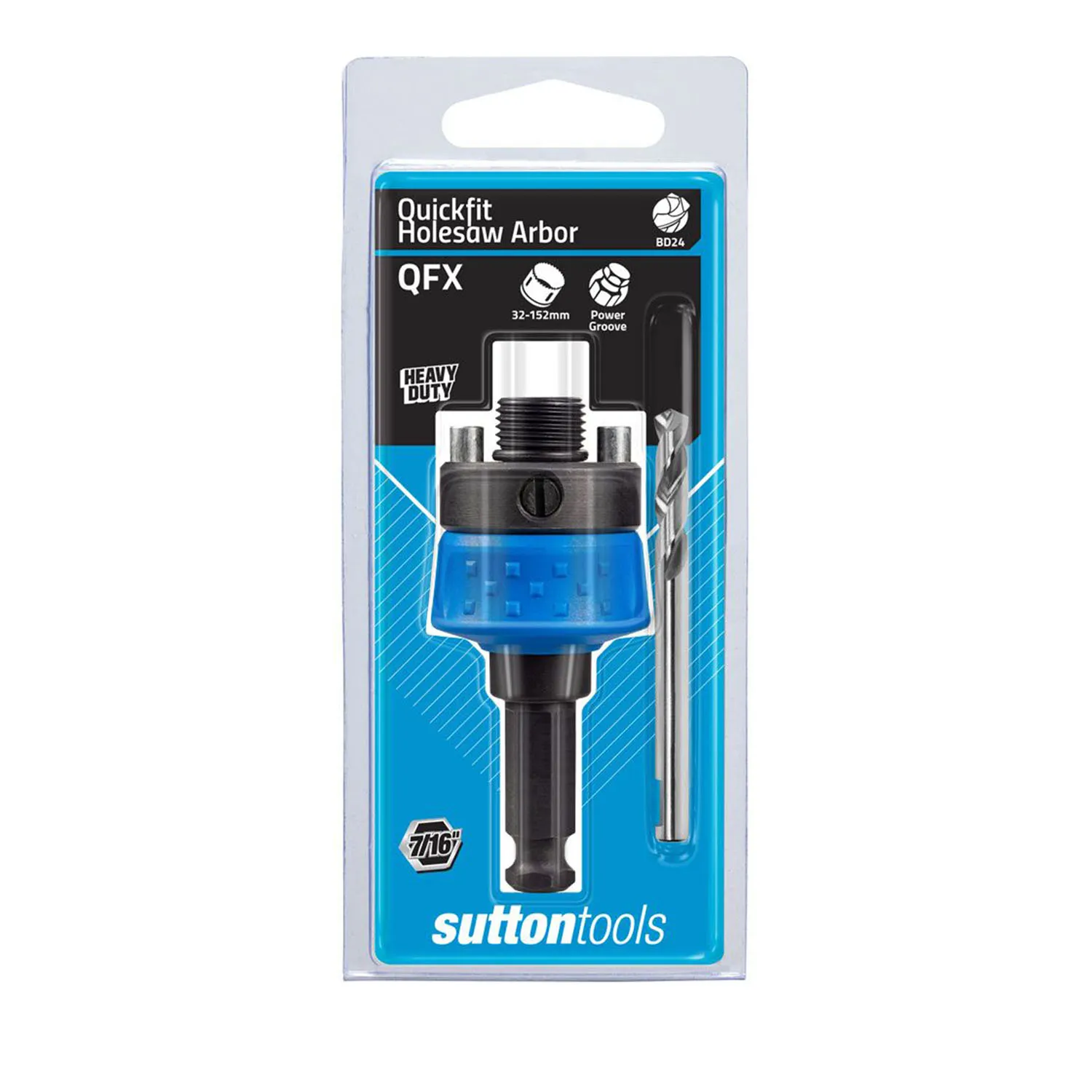 Sutton Tools Quickfit Tandem Arbor suits 32-152mm Holesaw