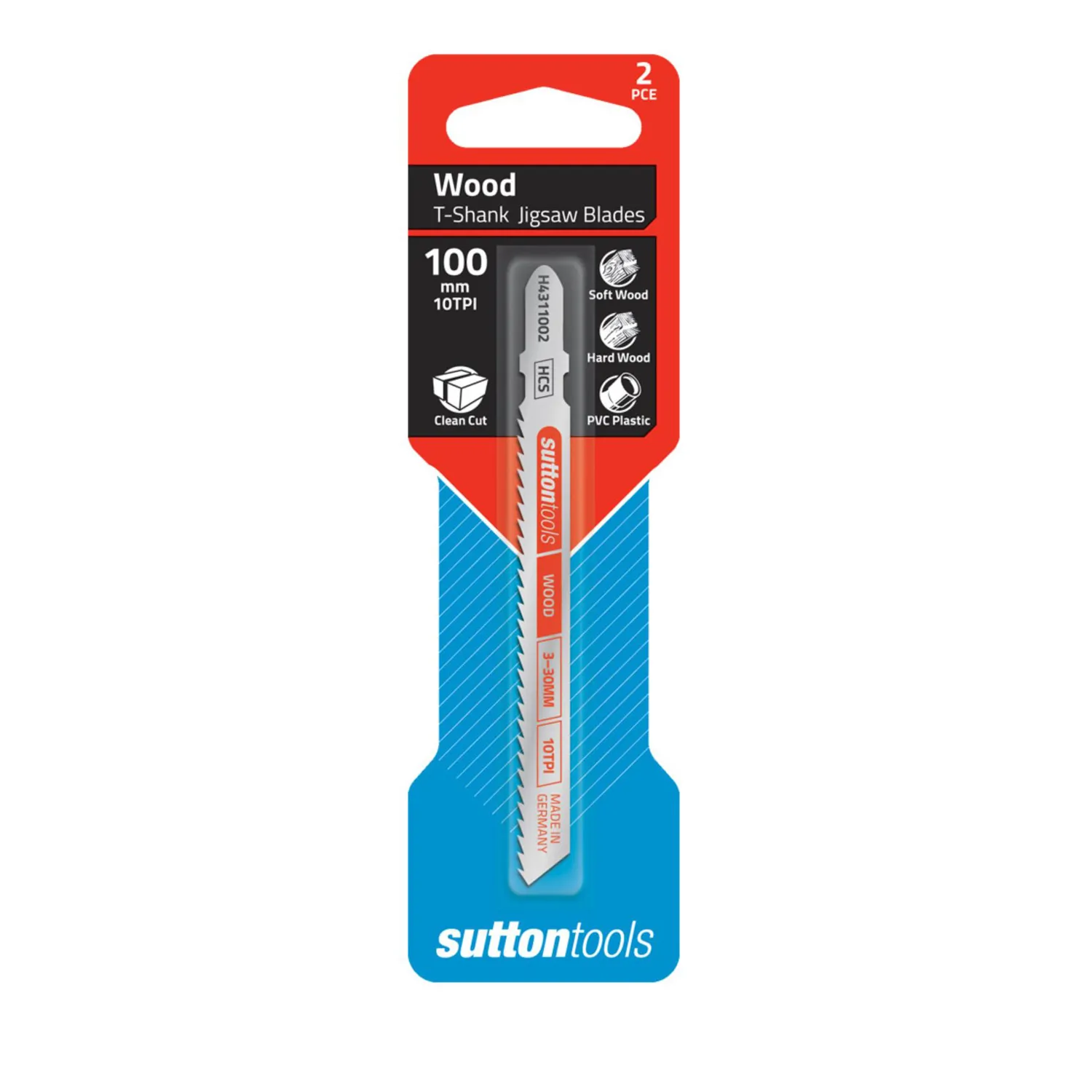 Sutton Tools H431 T Shank Wood Jigsaw Blade