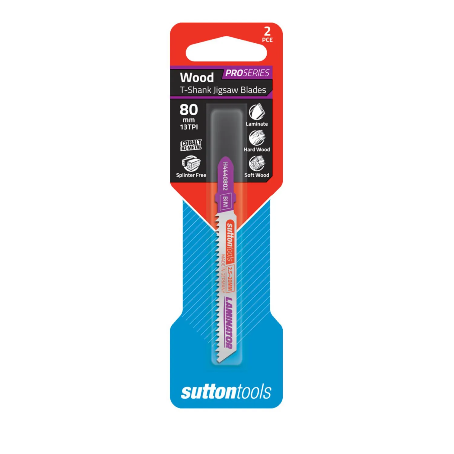 Sutton Tools Laminator H444 T Shank Wood Jigsaw Blade