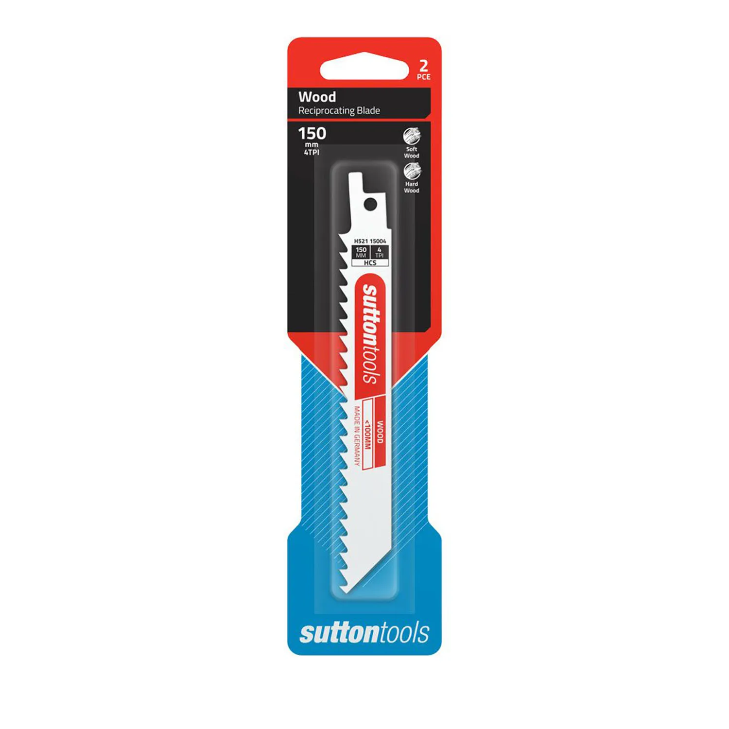 Sutton Tools 4TPI Wood Reciprocating Saw Blades