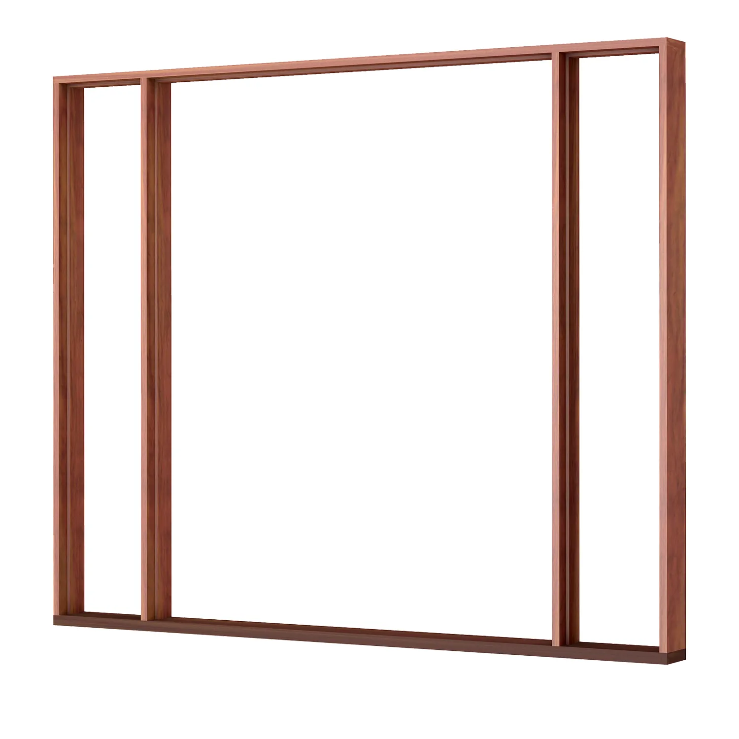 Hume Entry Timber Door Frame HEF10 with 2xSidelites & Sill Assembled Unglazed