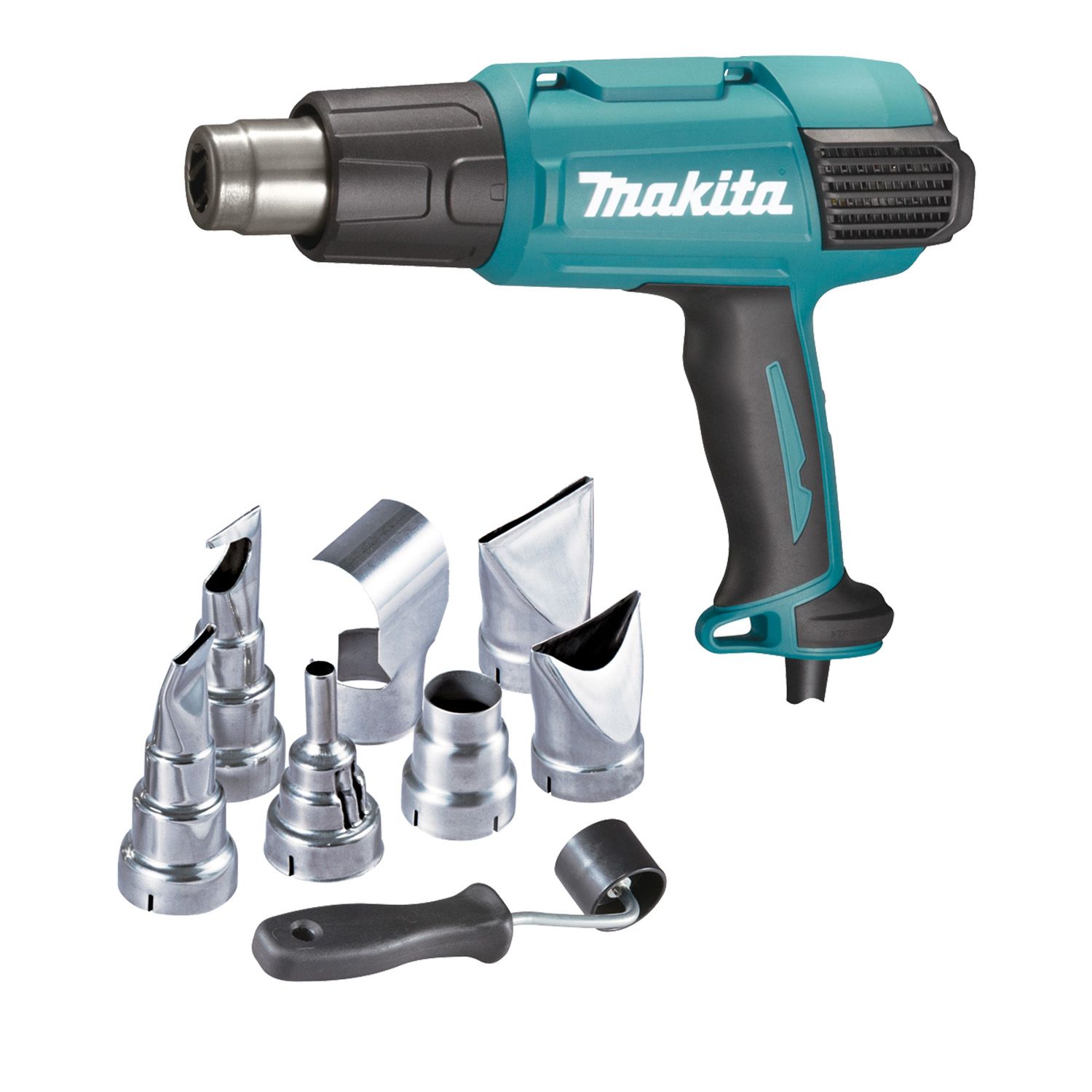 Makita® 2000W 650°C Variable Heat Gun Kit With 7 Nozzles Bowens